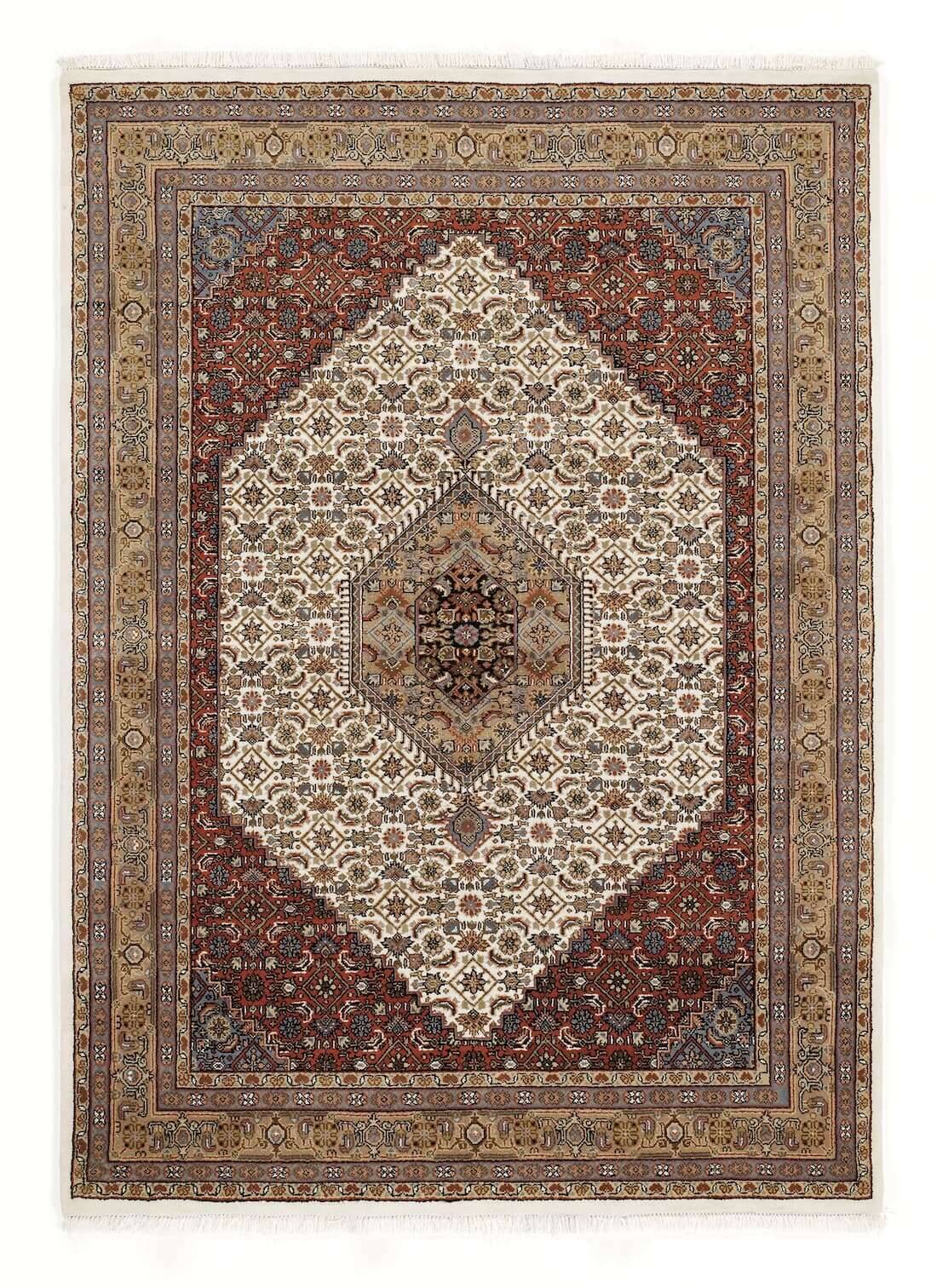 HIM02-933-2 Orientteppich Himla Bidjar Handgeknüpft Teppich Natur Schurwolle
