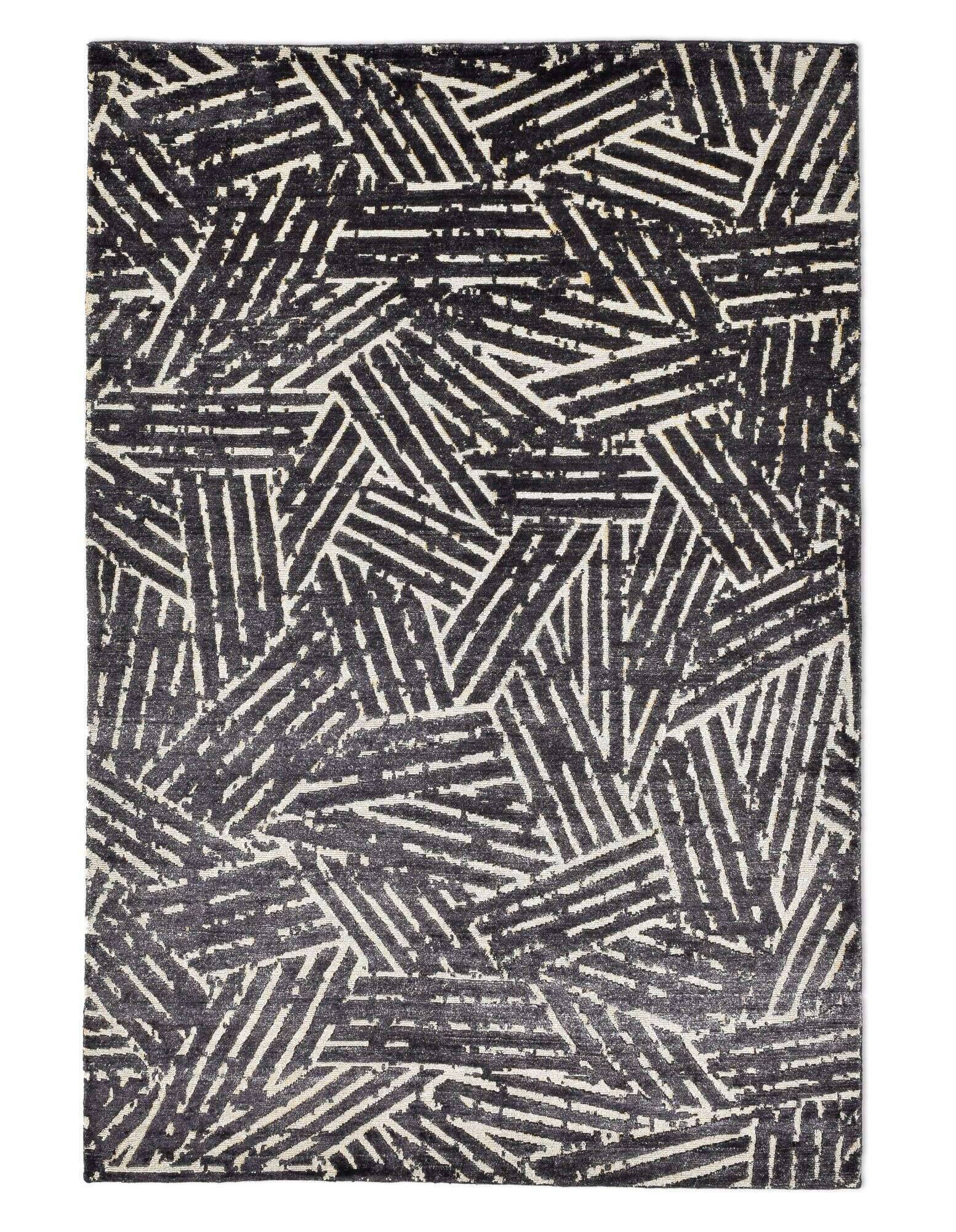 phoenix_zo-2321-19_600black_416744_1 Moderner Designteppich Phoenix 160x230cm Handgeknüpft Teppich Trends
