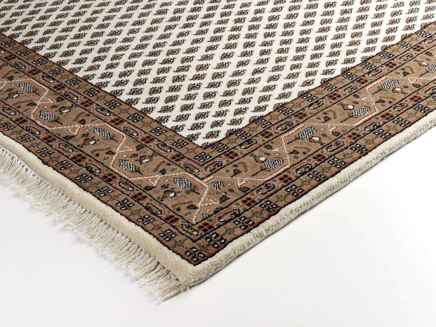 Orientteppich Mir Sakki Handgeknüpft reine Schurwolle Natur Teppich