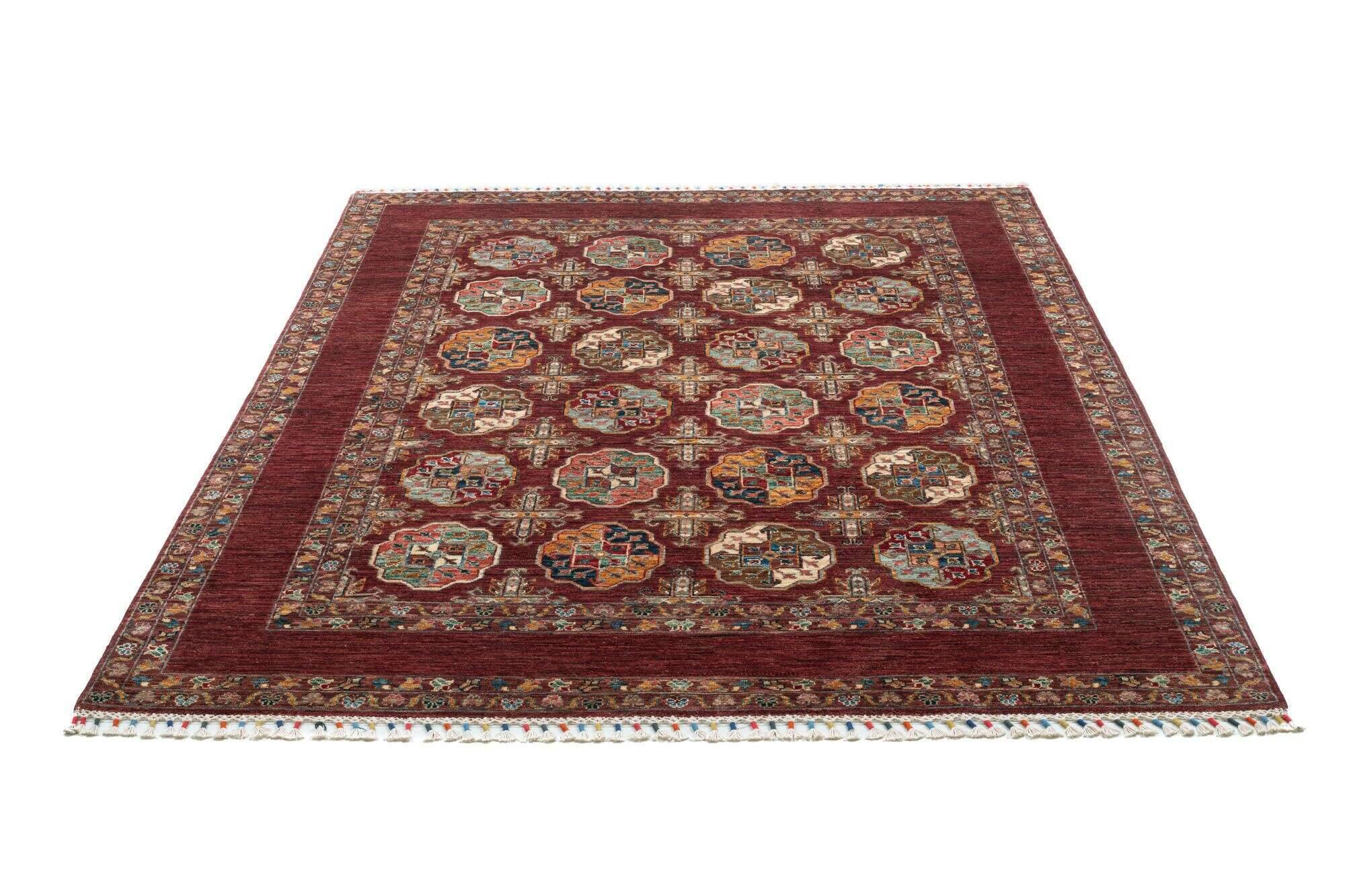 kandashah_2695_202darkred_430449_22 Handgeknüpfter Orientteppich Rot Kandashah ca. 175x245 cm