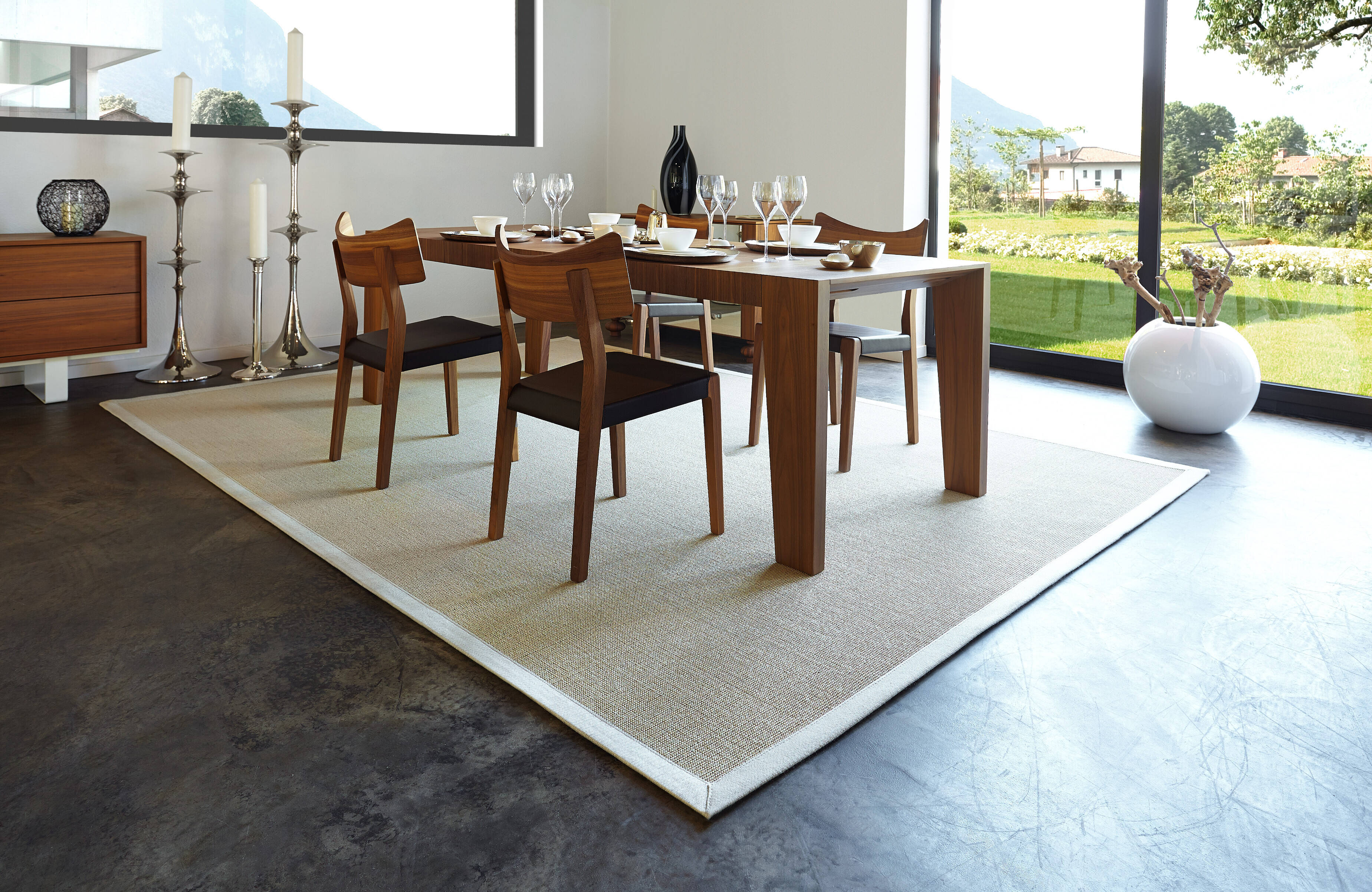 Sisal Teppich Brasilia 3150/B mit Baumwollbordüre