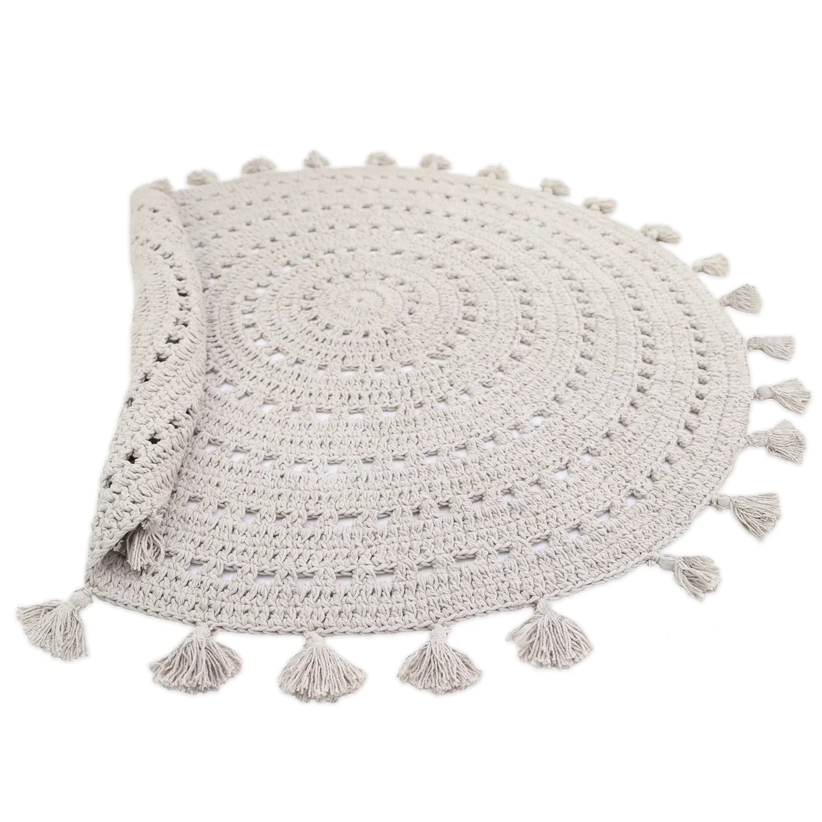 731661-47cdba0366c38c Teppich Pearl rund 120 cm Baumwolle