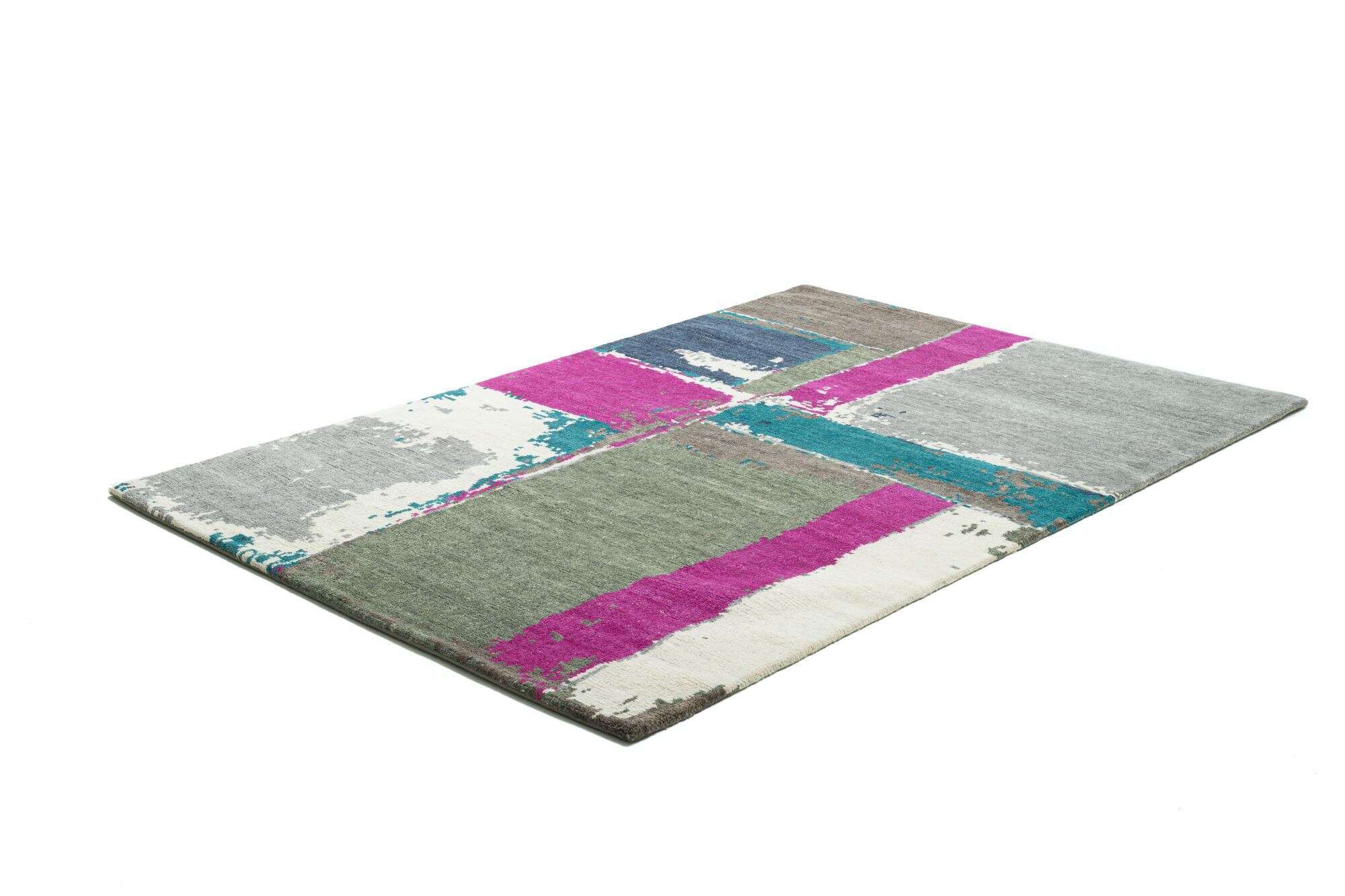 Sangri Teppich Nepal Design C4332 Handgeknüpft 163x233 cm bunt