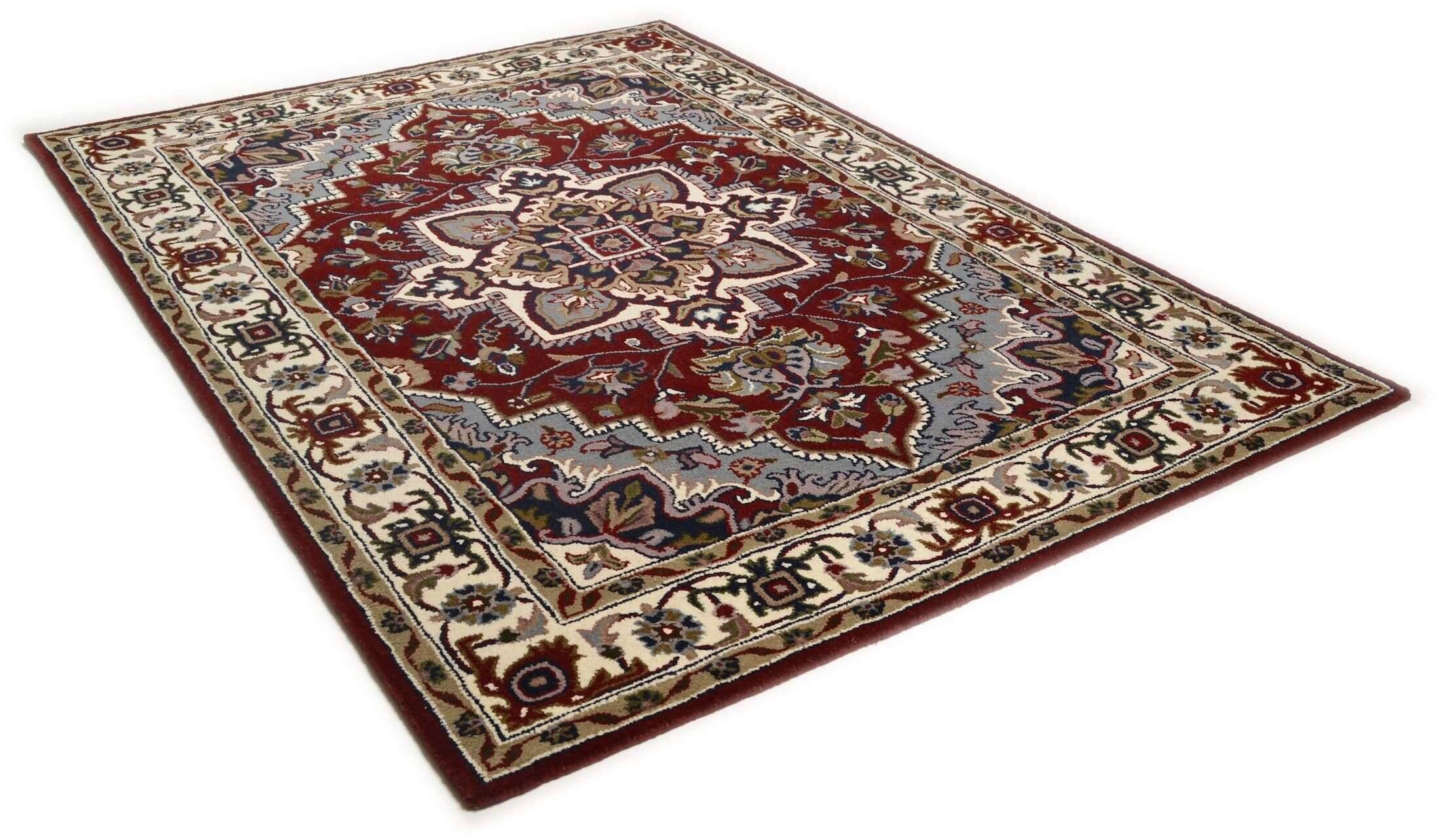 Royal_heriz_rotcreme_300432_2fEMI0arZ9o4oT Royal Heriz Handgetuftet Orientteppich Wolle