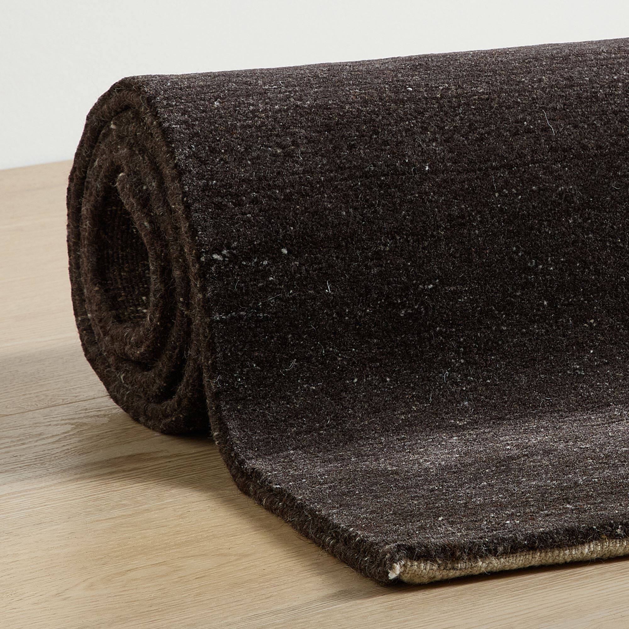 Natur Pur Teppich "Heaven" einfarbig in dunkel grau Natur Pur Teppich "Heaven" einfarbig in dunkel grau