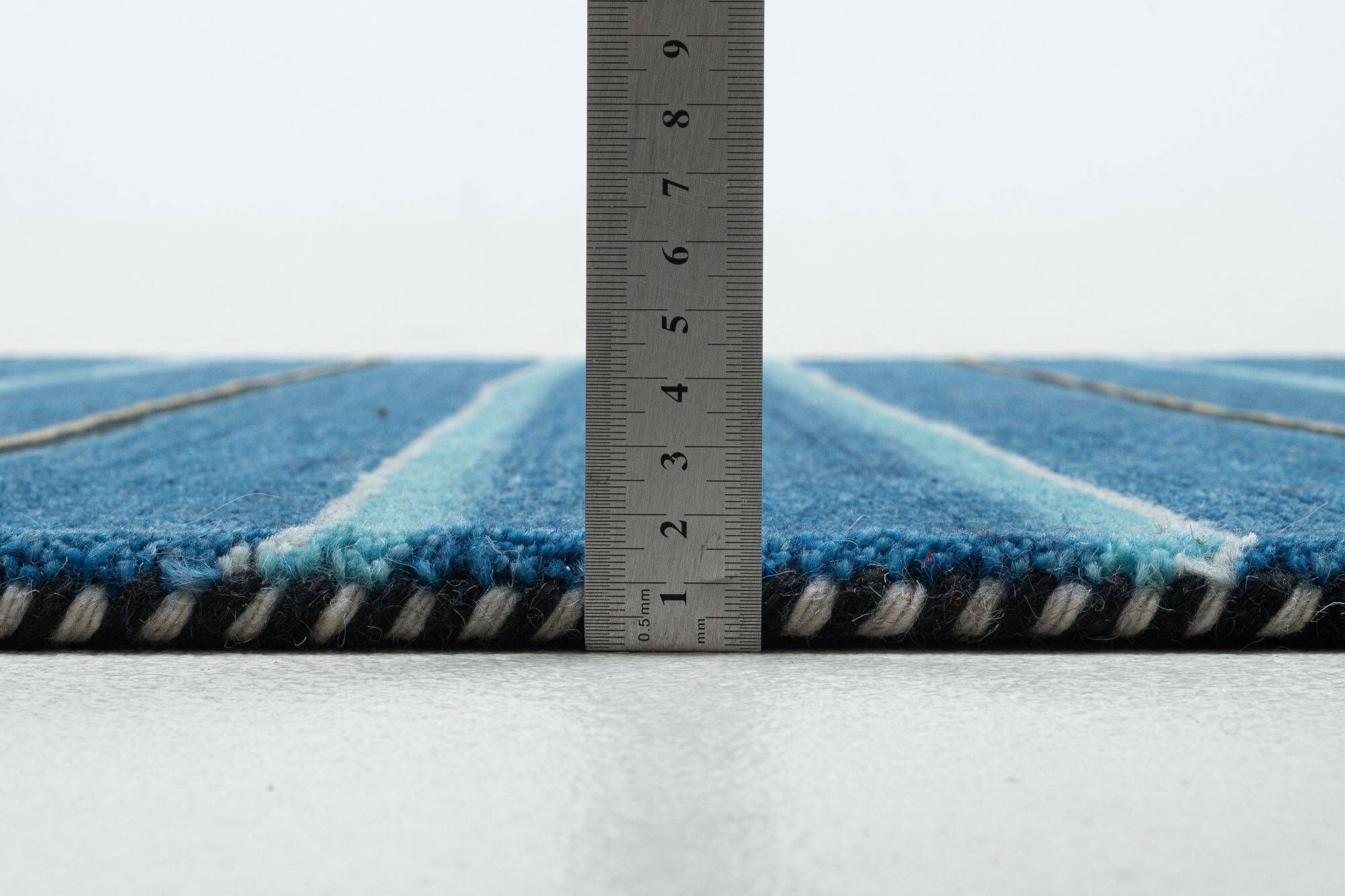 Handgewebter Teppich Haltu Super Noir Schurwolle 160x230cm