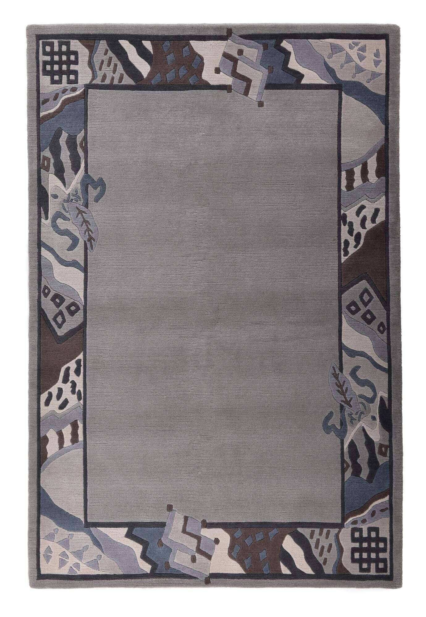 gurkha_mc84_653greymulti_110588_1 Nepal Teppich Tibet Gurkha 162x233 cm MC84