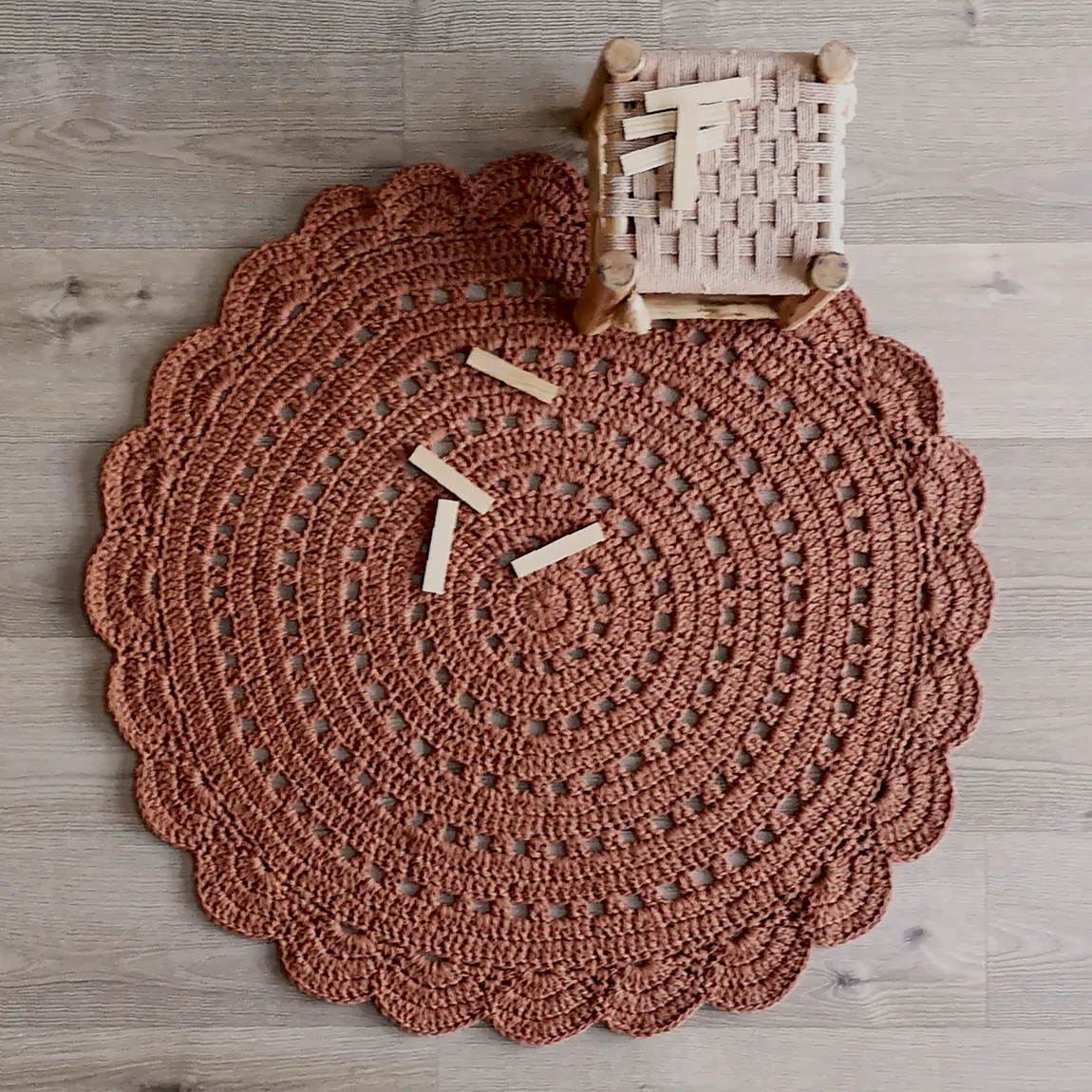 Teppich Passion rund 120 cm Baumwolle