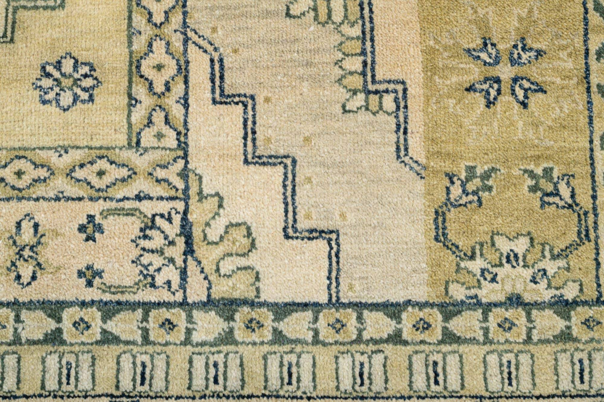 Patchwork Teppich PATCH Handgeknüpft beige-grün 170x240cm Patchwork Teppich PATCH Handgeknüpft beige-grün 170x240cm