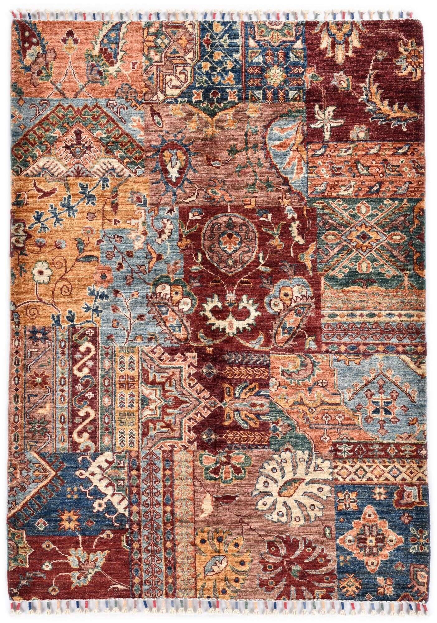 Kandashah_2385_800multicolor_426492_1 Kandashah Ziegler-Teppich ca: 107 x 150 cm Hochwertiger Teppich aus Pakistan
