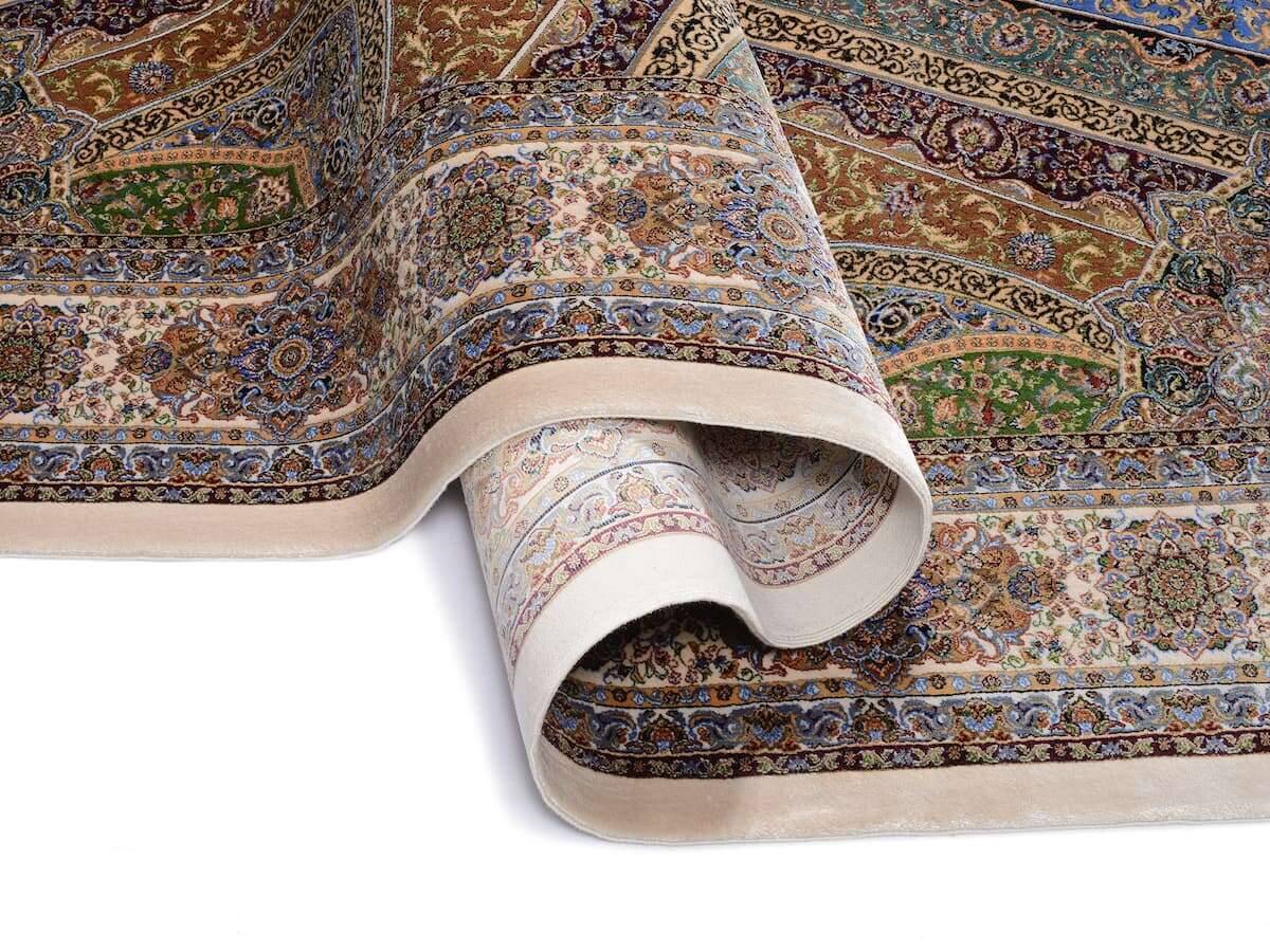 SL008-598-8 Teppich OCI Silk Line Shah Abbas Orient Design mit Fransen