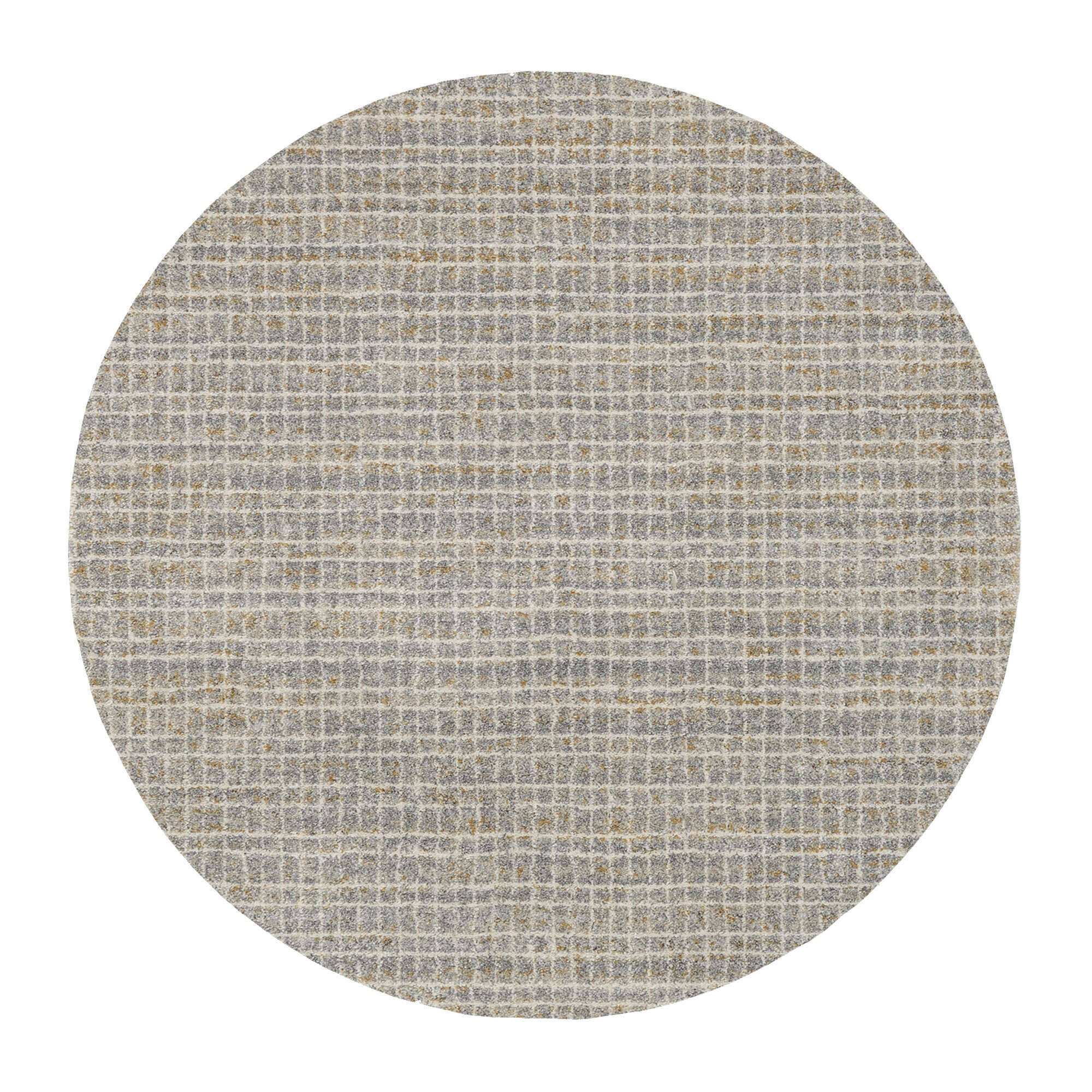 NVI03-912-22 New Villa Geo Teppich Modern Hochflor Rund