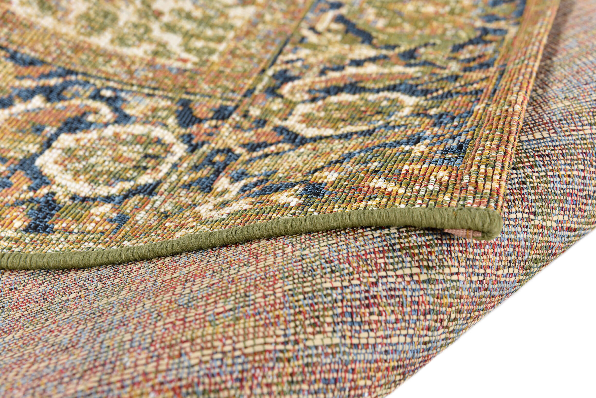 FunkyOutdoor_OrientOne_300green_427108_9 Tom Tailor FUNKY IN- OUTDOOR Orient One Teppich Flachgewebe