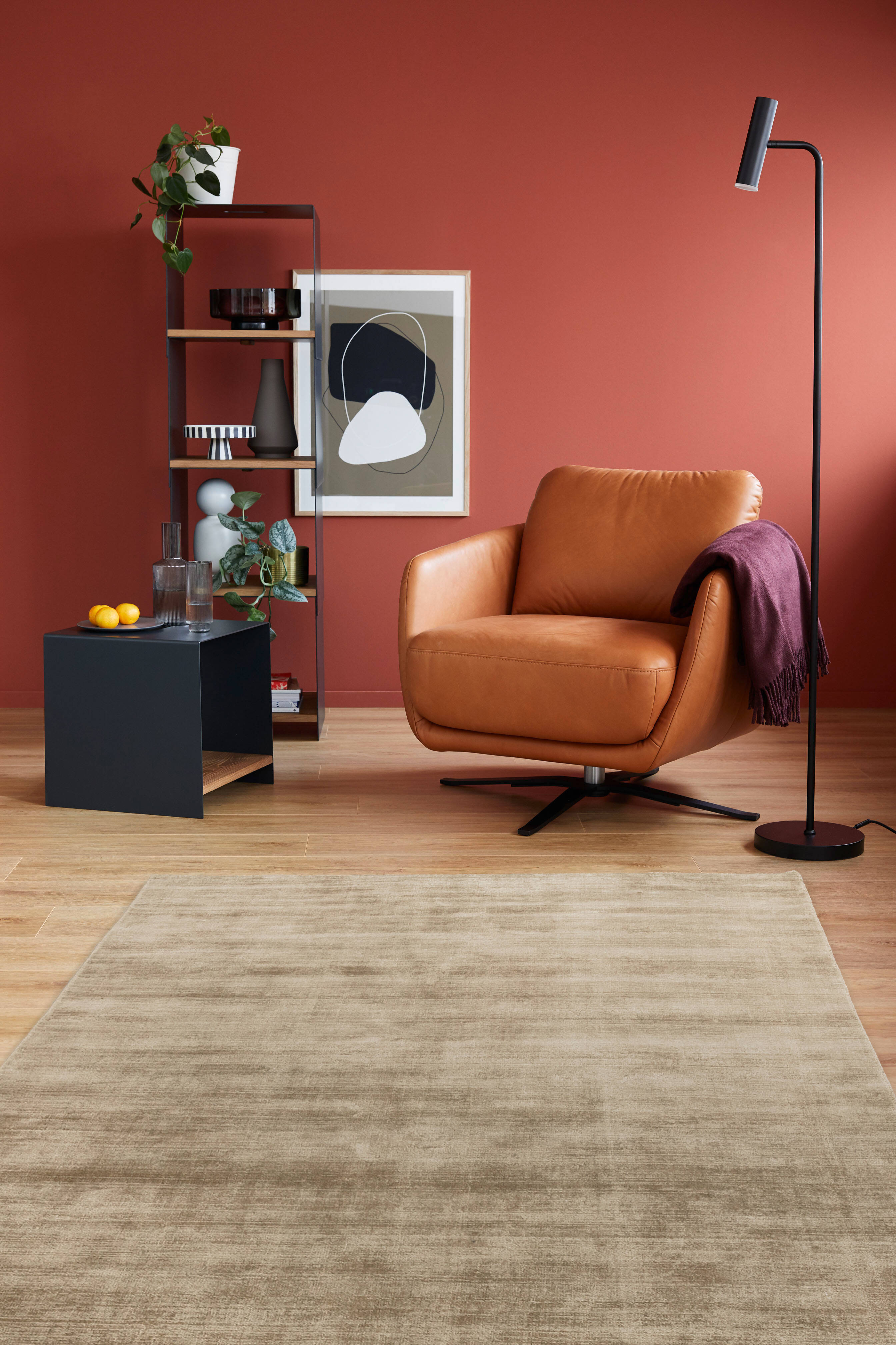 Vintage Teppich Uni Alessa 6023-200 beige Wunschmaß Vintage Teppich Uni Alessa 6023-200 beige Wunschmaß