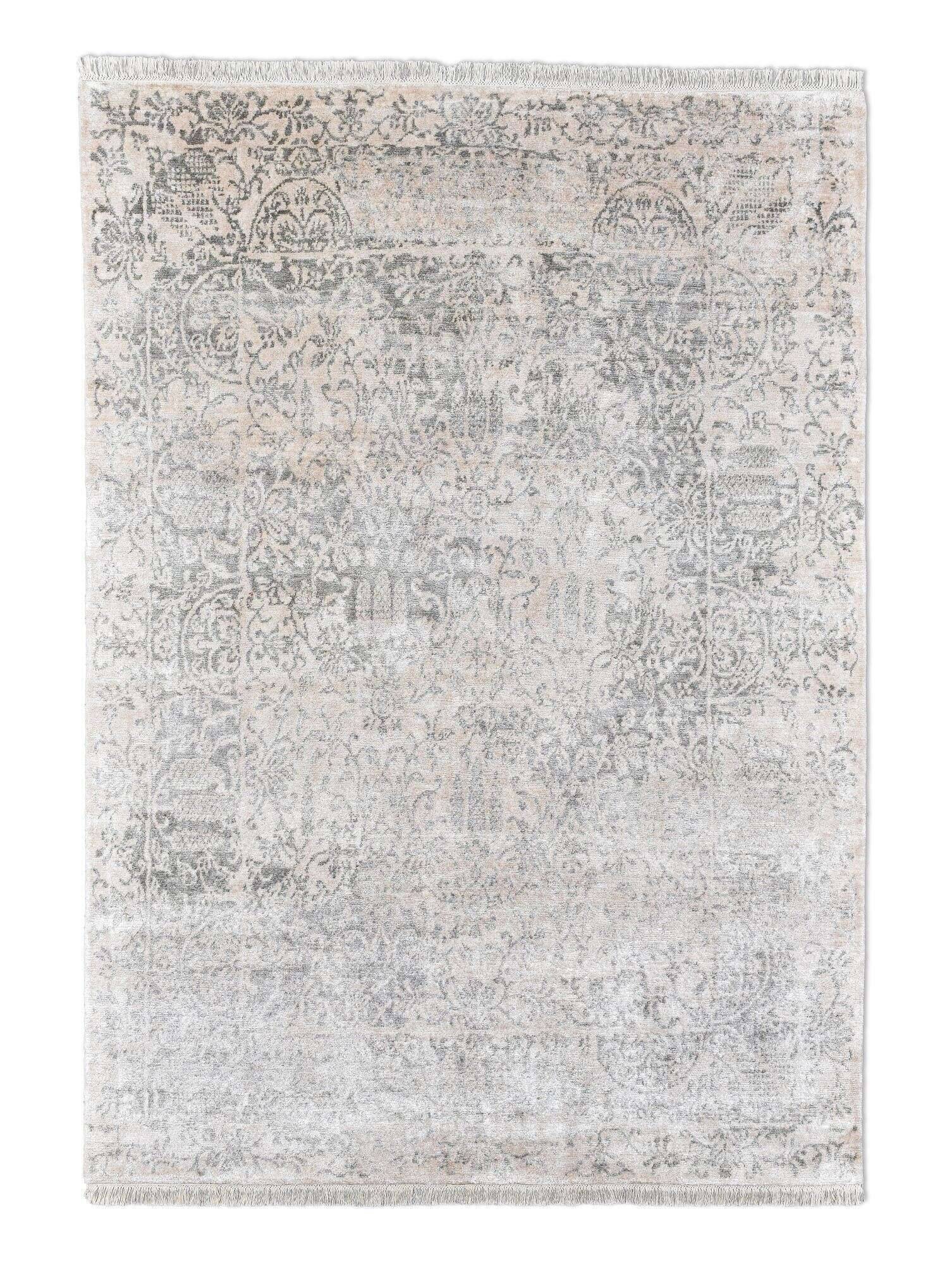 queensland_4728_550beige_405344_1 Design Teppich Queensland 170x240cm Handgeknüpft Viskose grau