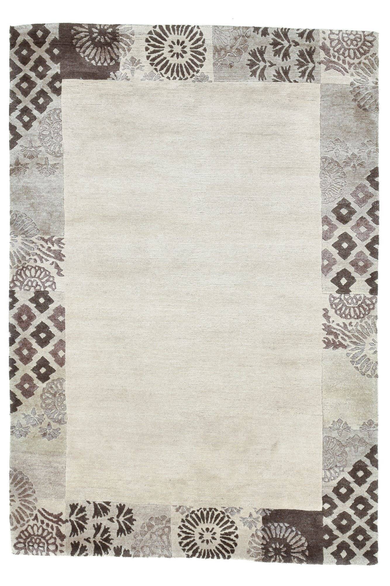 Talonga Silk Nepal Teppich Bordüre Handgeknüpft Wunschmaß Talonga Silk Nepal Teppich Bordüre Handgeknüpft Wunschmaß