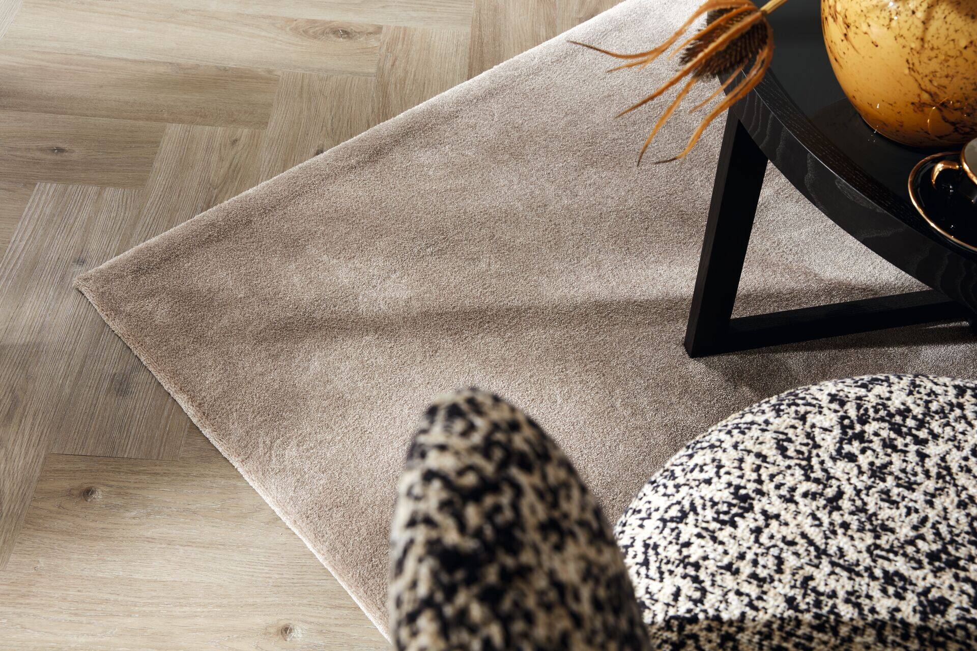 JAB ANSTOETZ Uni Teppich Twinkle im Wunschmaß JAB ANSTOETZ Uni Teppich Twinkle im Wunschmaß