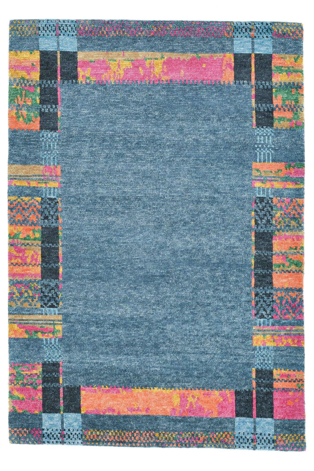 Sangri Teppich Nepal Design RS681 Handgeknüpft 163x237 cm bunt