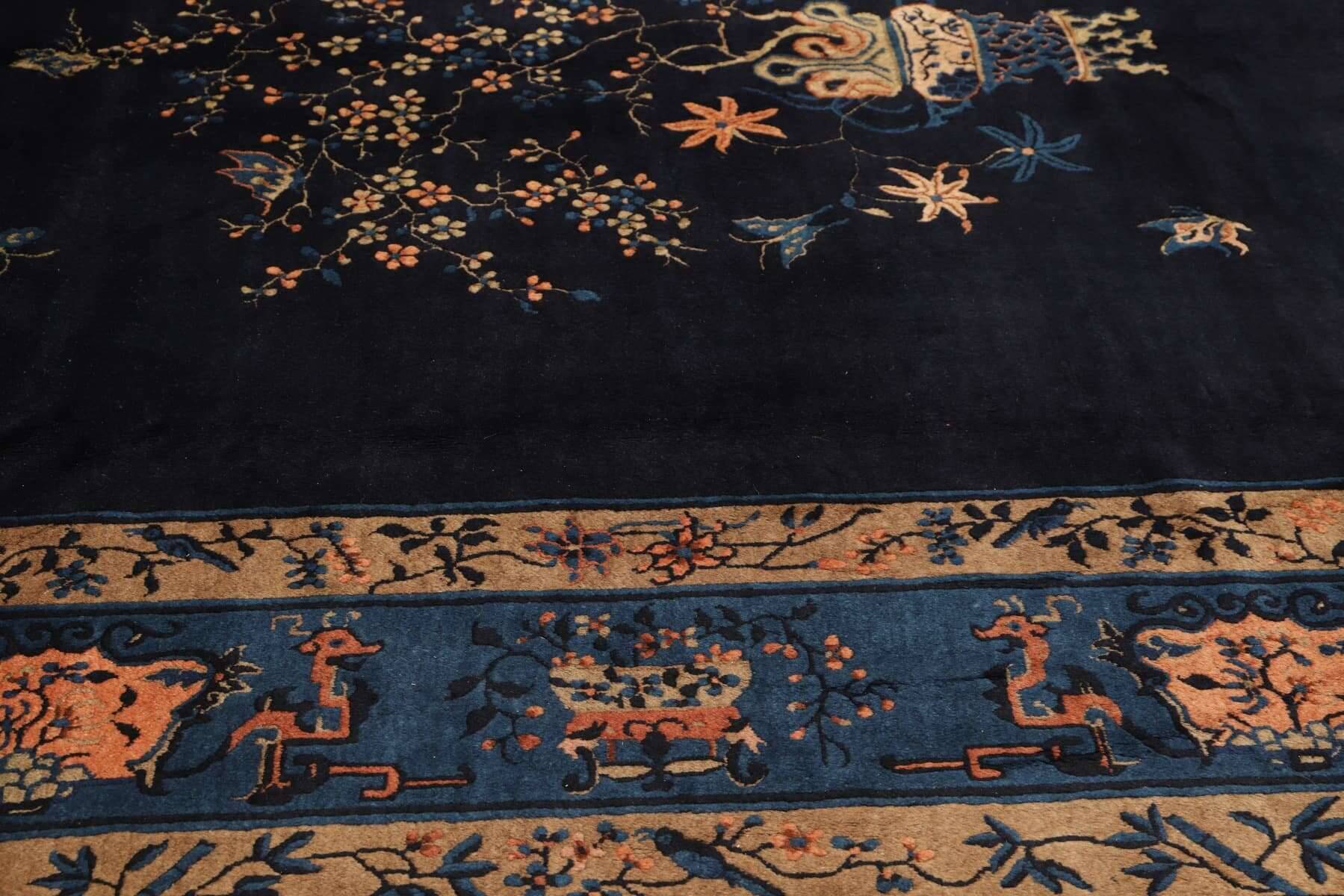 Teppich China Antik 277x351 cm Handgeknüpft Wolle – Bild 6