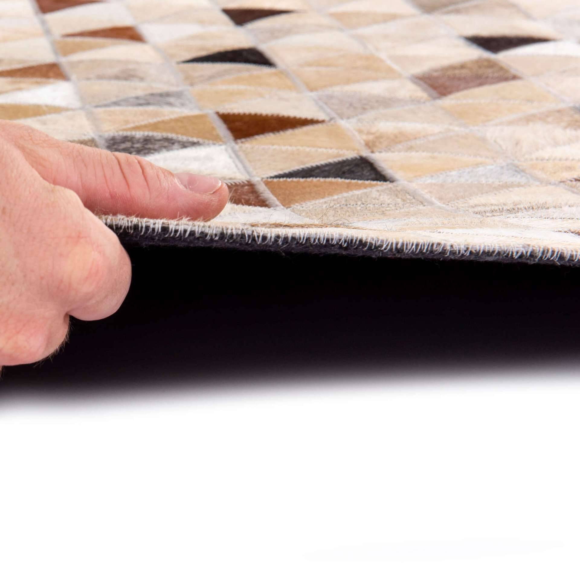 Teppich Leder Kobe Design-0021 handgearbeitet – Bild 2