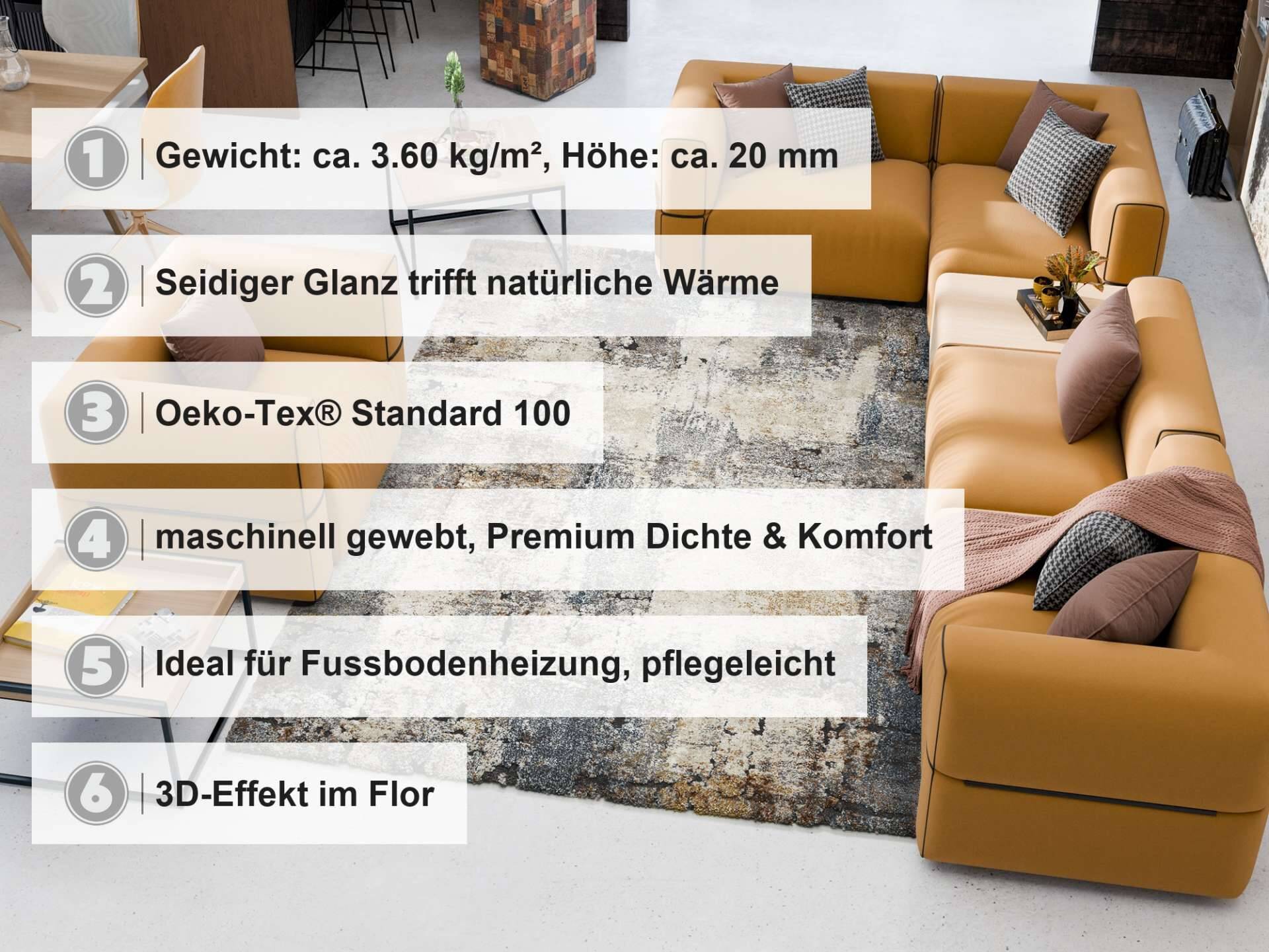 OCI Cyrus Sun Webteppich - Modern – Bild 4