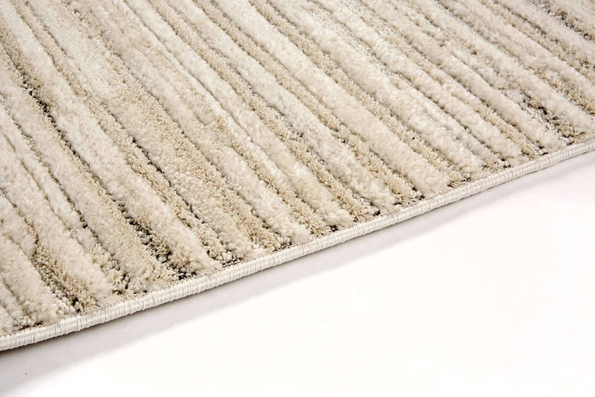 Wohnteppich Lou D.253 C. 003 Streifen creme-grau – Bild 19