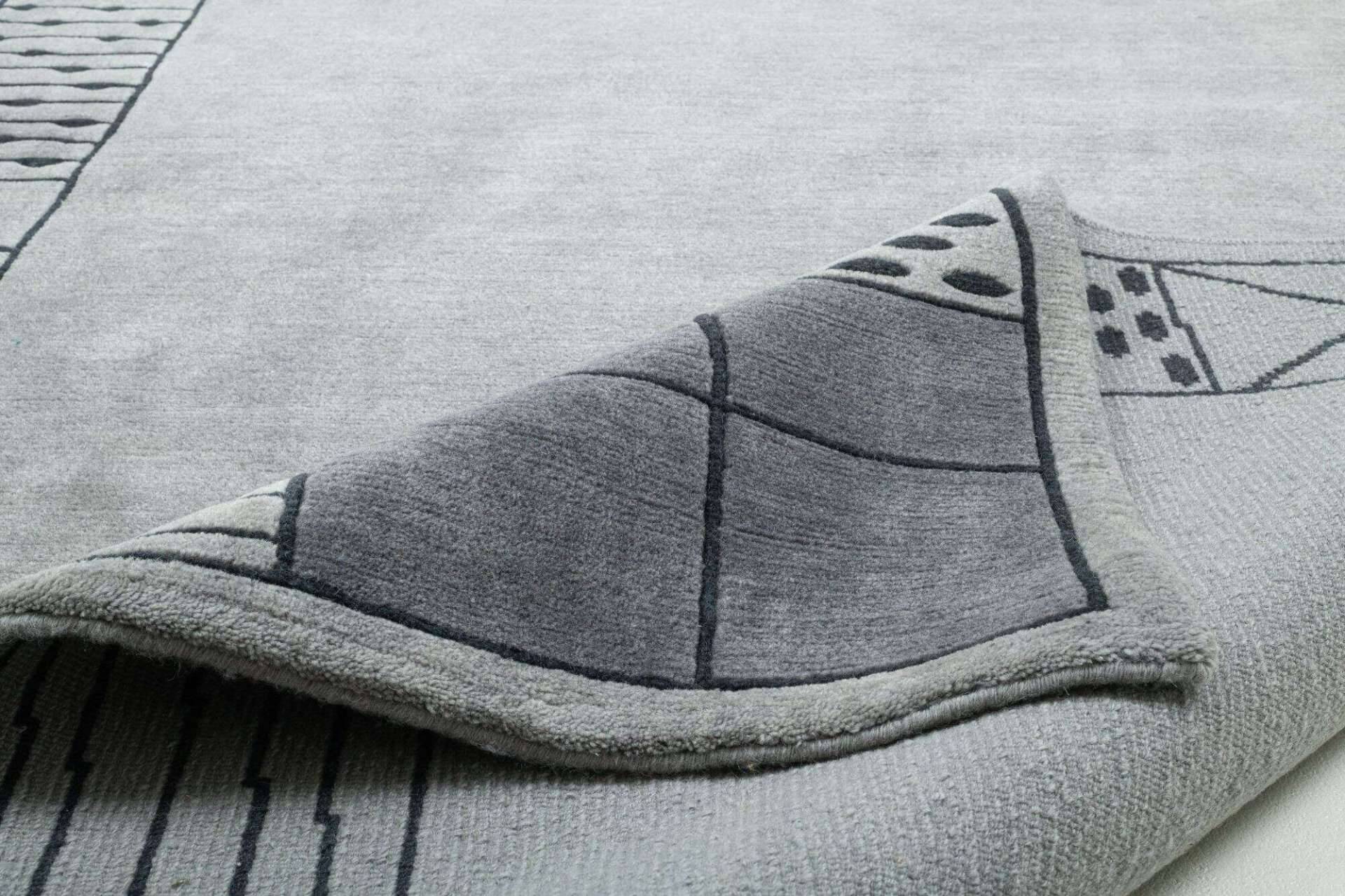 Nepal Teppich Baktapur Elegance Design Handgeknüpft Wunschmaß – Bild 2