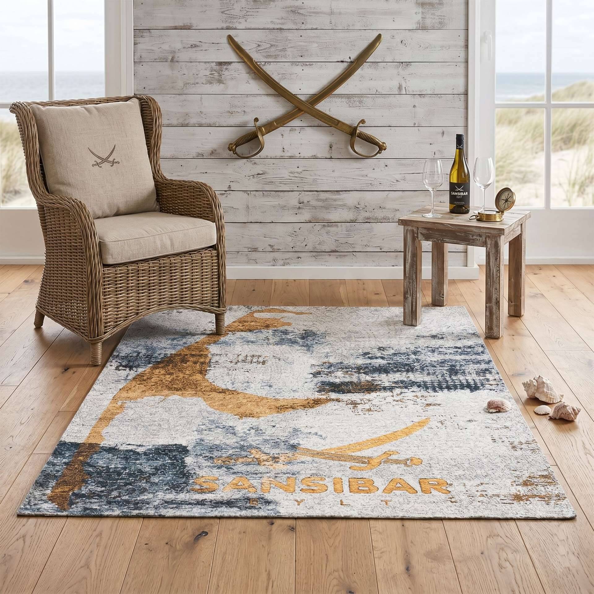 Sansibar Flachgewebe Design Teppich Keitum – Bild 2