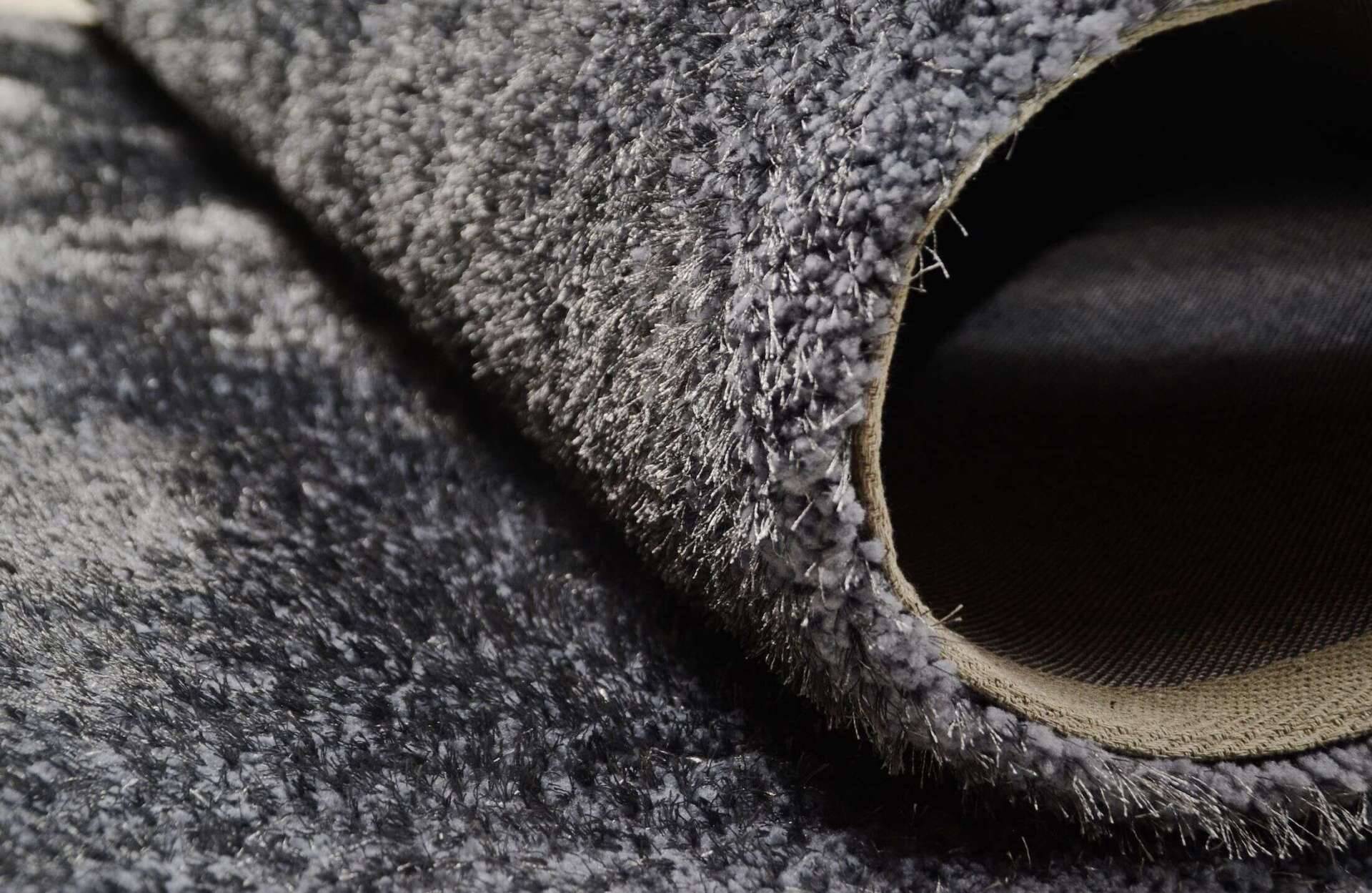 Soft uni anthrazit Kuschelteppich Teppich Uni – Bild 2