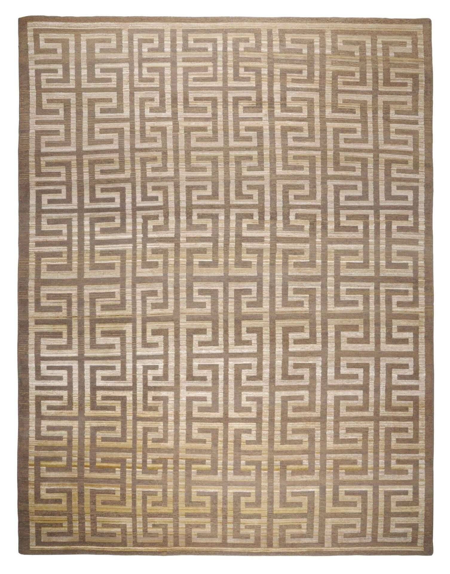 Nepal Teppich One of a Kind Wolle Seide Design 244x315cm – Bild 1