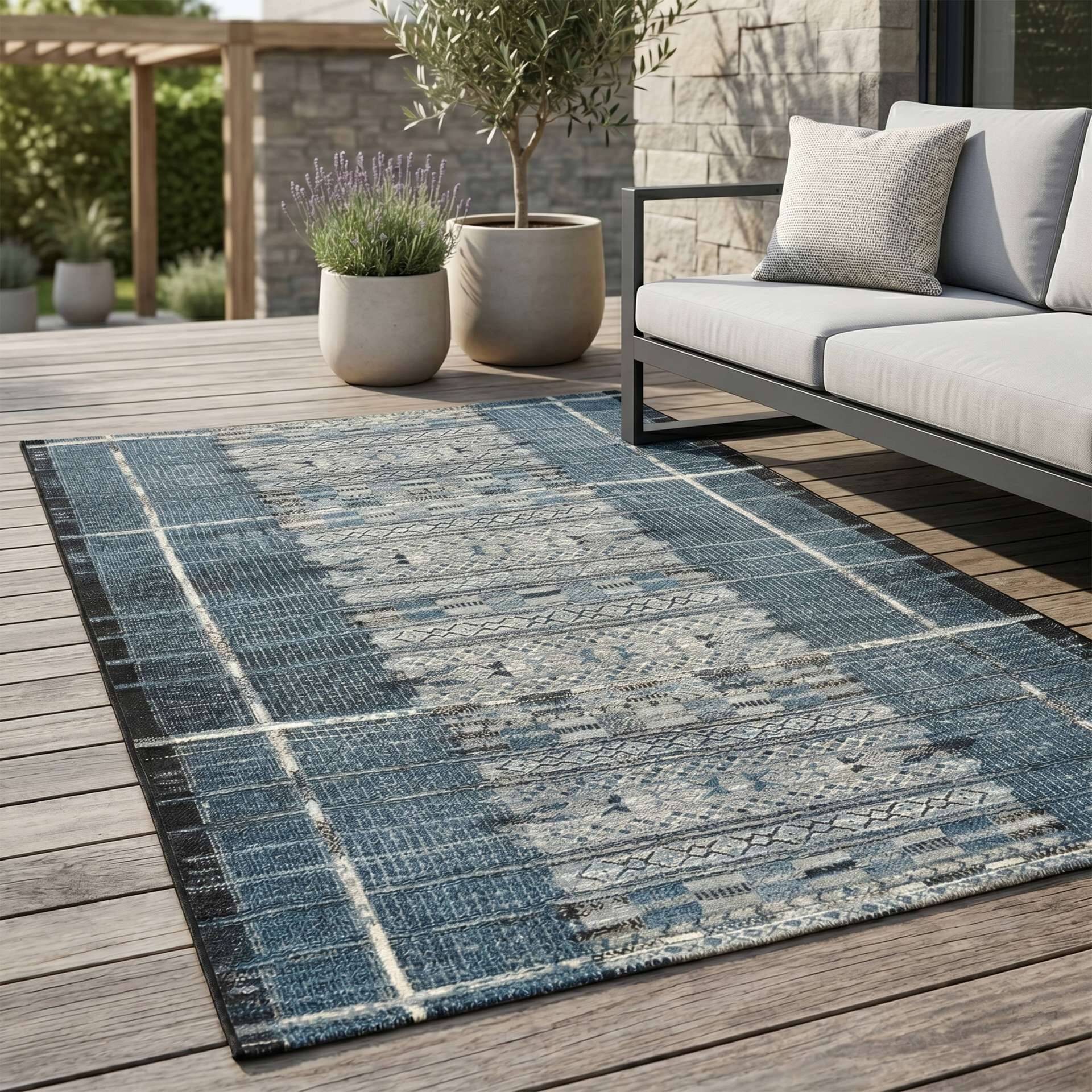Flachgewebe Aurora GF038-700 In- und Outdoor Teppich – Bild 7