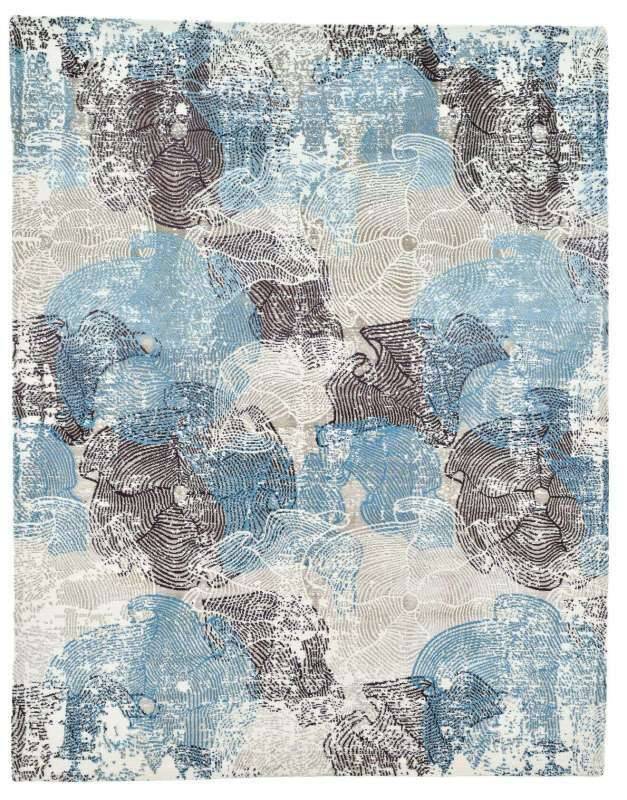 Nepal Teppich Jabu Silk 60 Wolle Seide Design Teppich 245x302cm
