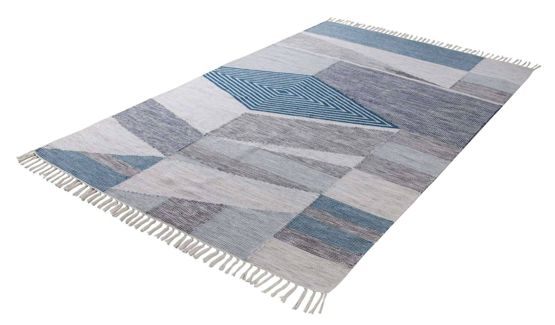 Kelim Teppich Modern Handgewebt Naturteppich – Bild 2