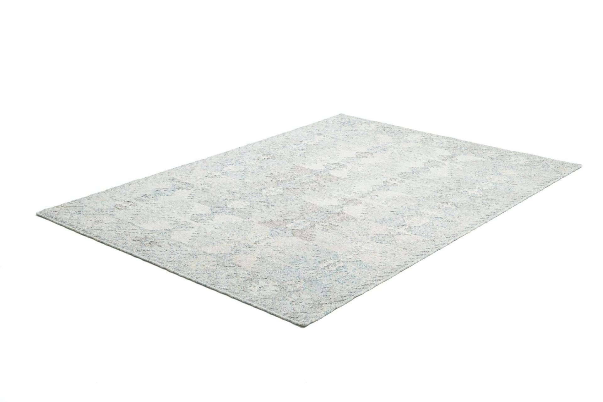 Handwebteppich Zilch Schurwolle Kelim Modern Grau 160x230cm – Bild 5