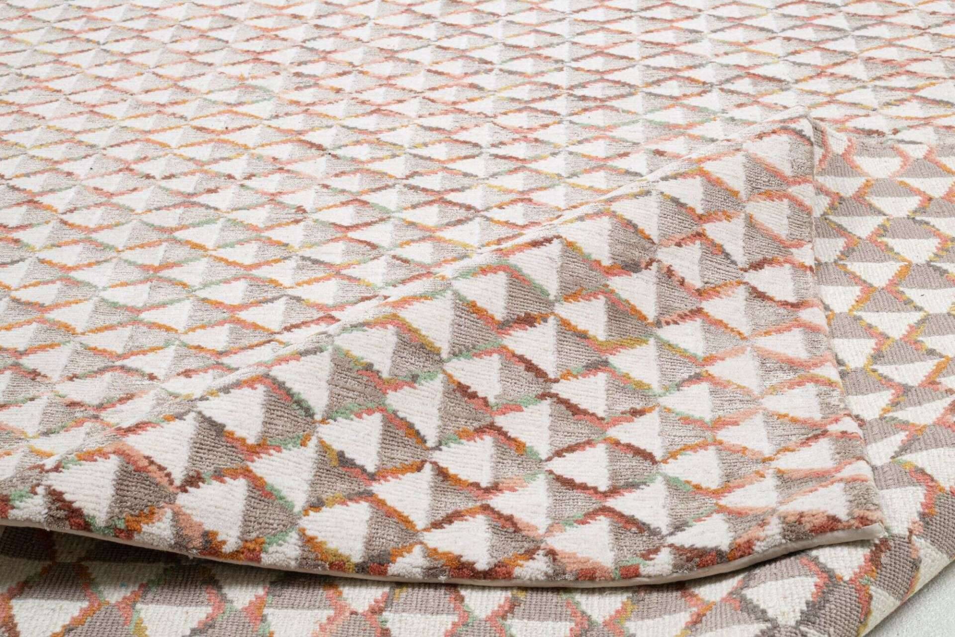 Nepal Teppich Jabu Silk 60 Wolle Seide Design 243x307cm – Bild 2