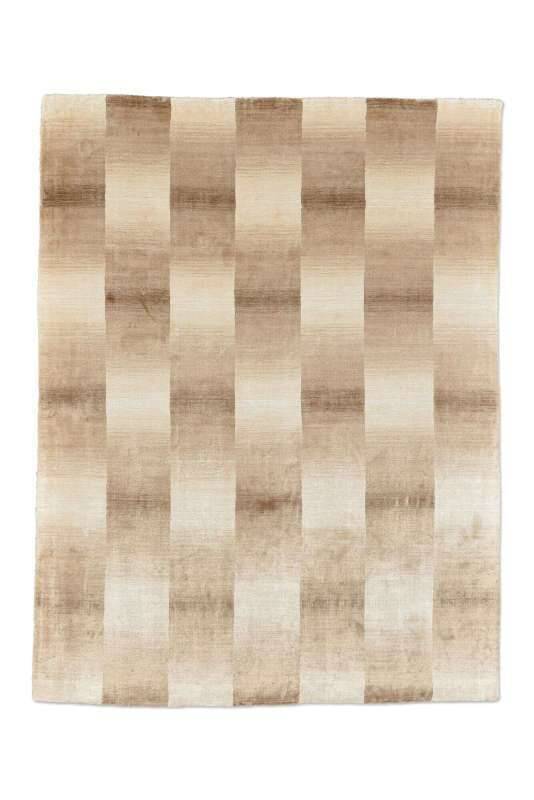 Teppich Modern 160x230cm Palmyra Handgearbeitet Viskose beige