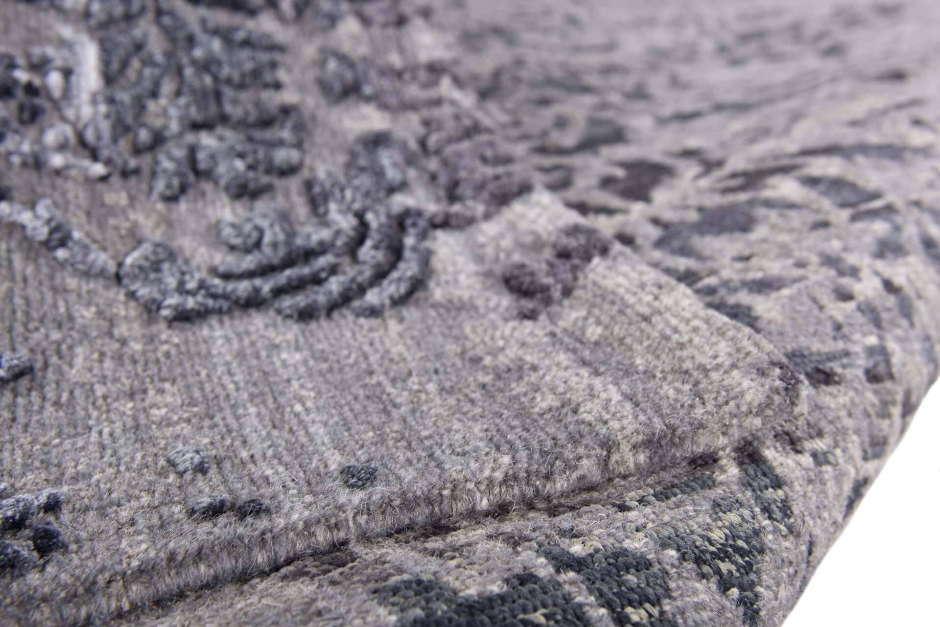 Nepal Teppich Jabu Silk 60 grau im Wunschmaß – Bild 5