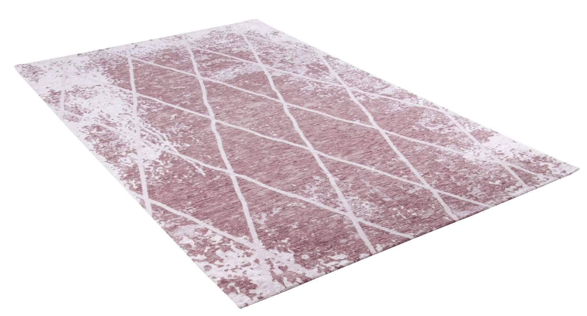Teppich Fine Lines rosa Flachgewebe Flurteppiche – Bild 4