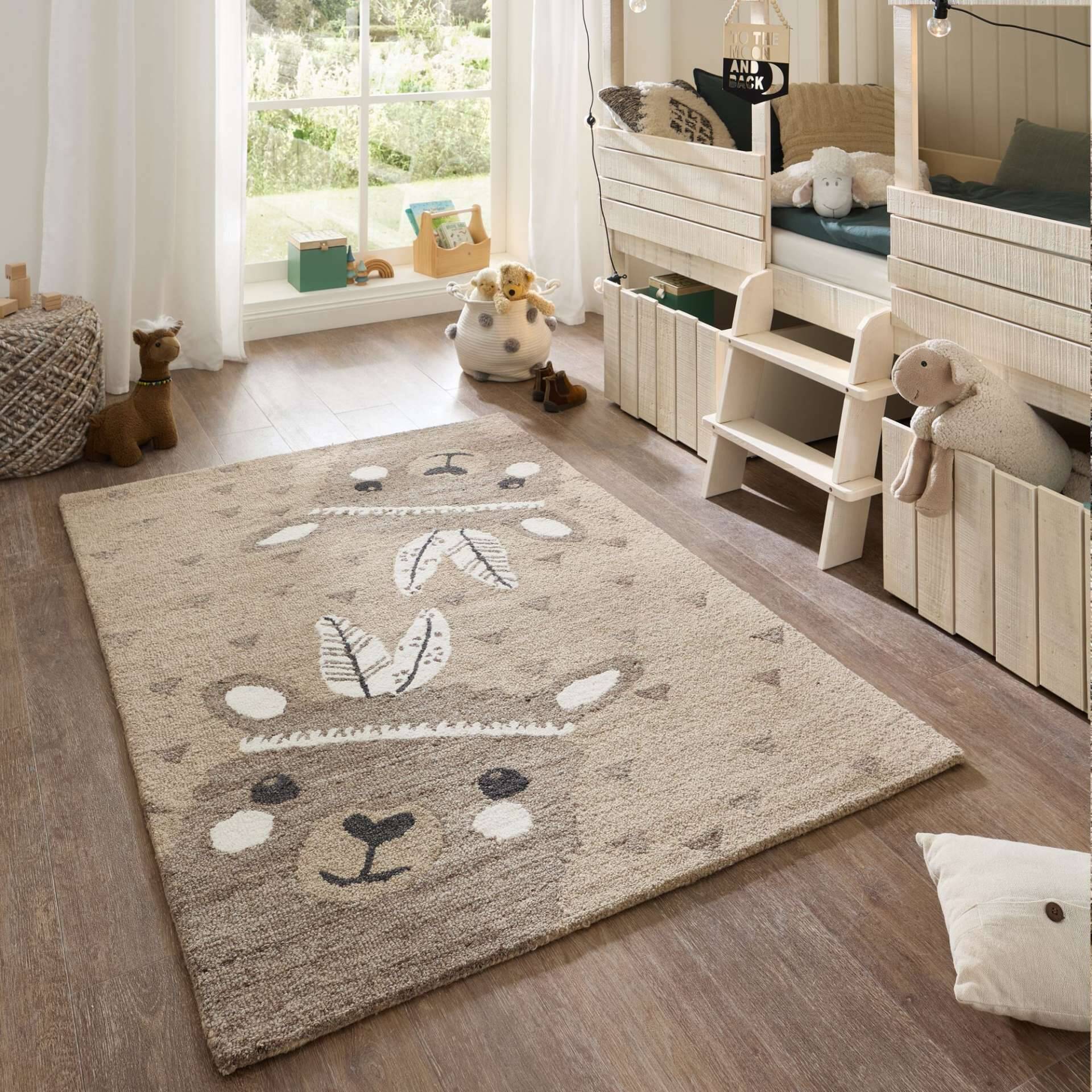 Kinderteppich Natur Pur "Alpaca" Kids Naturfaser  – Bild 1