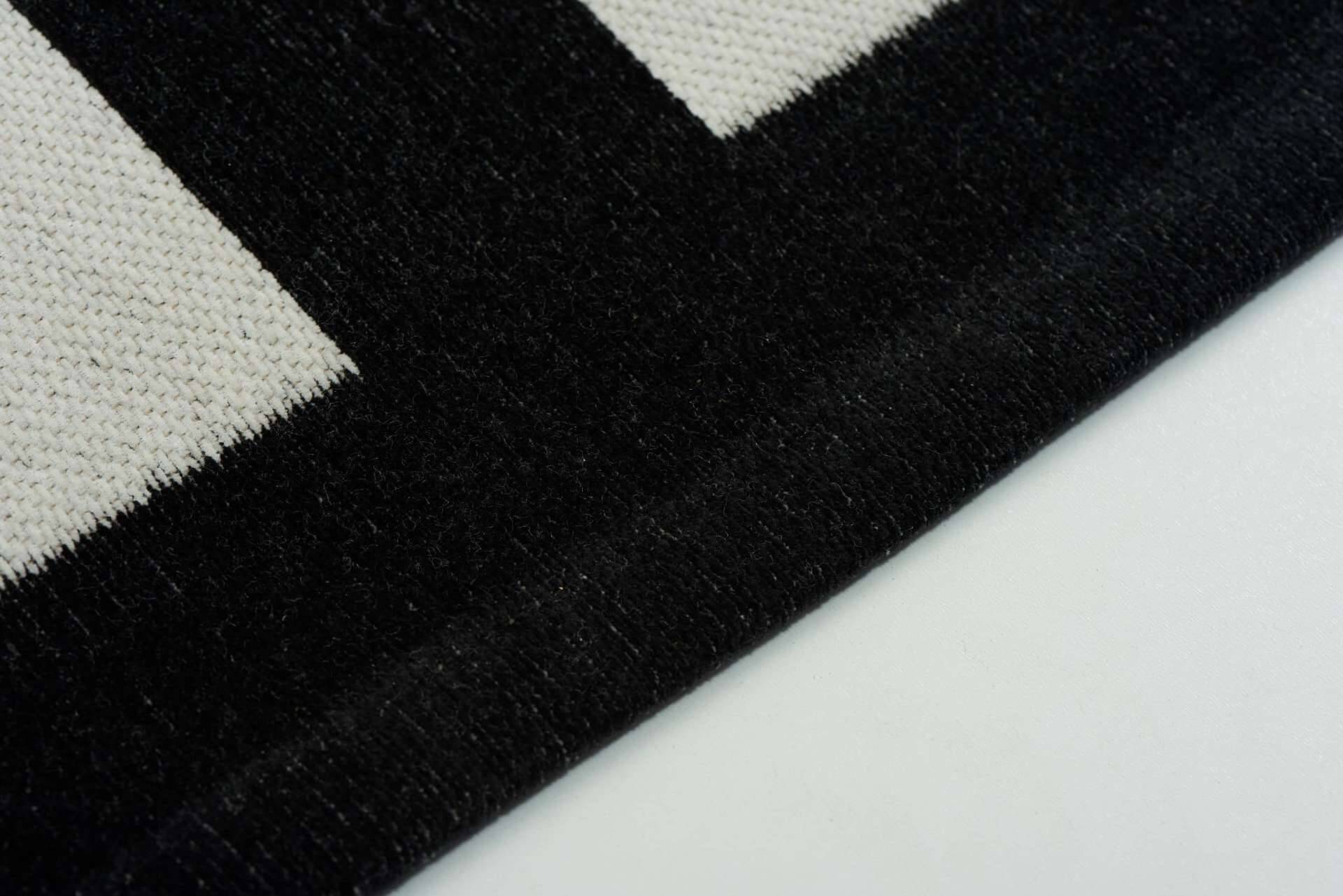 Moderner Teppich HAMPTON BLACK - Waschbarer Teppich – Bild 5