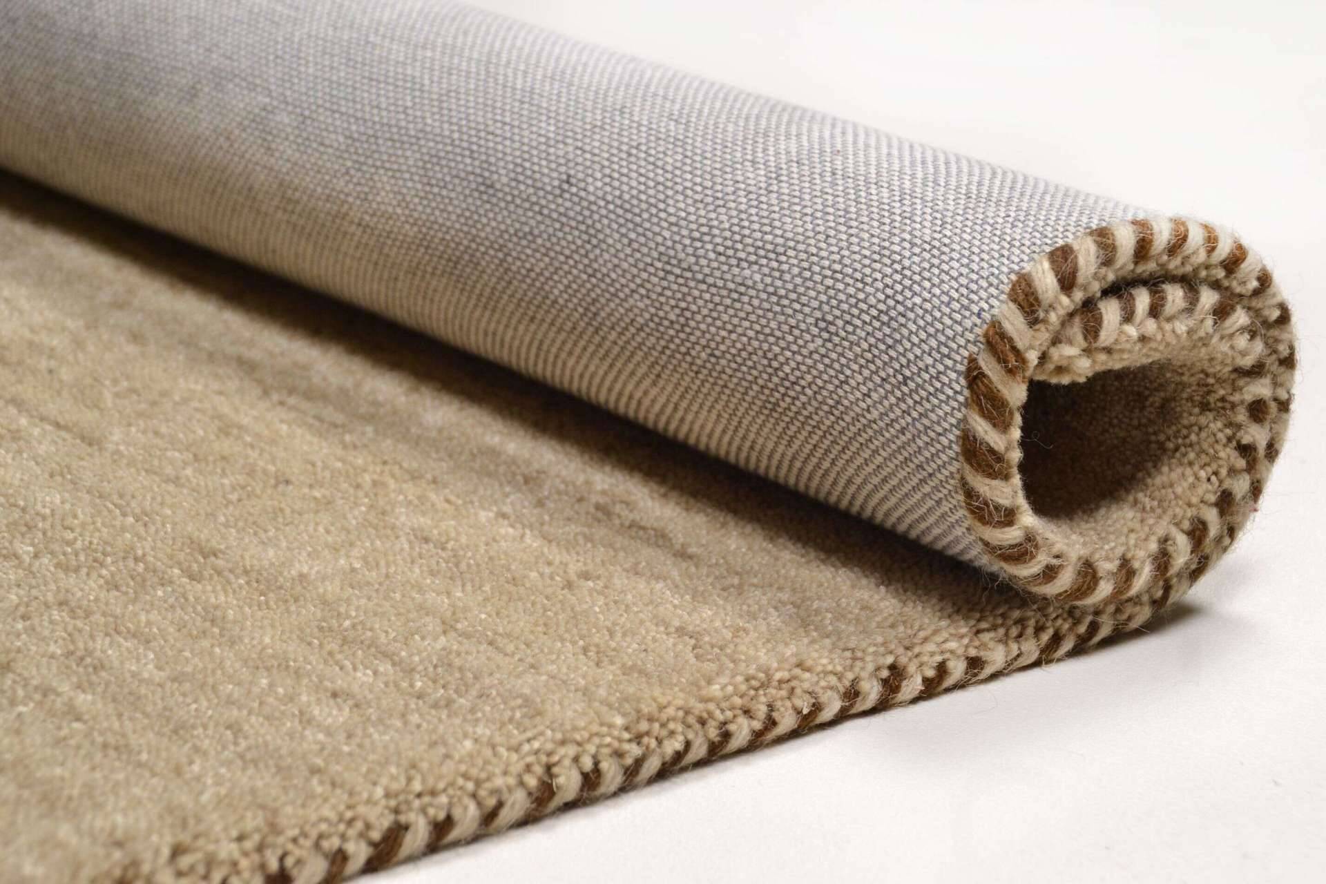Teppich Haltu reine Wolle beige im Wunschmaß – Bild 3