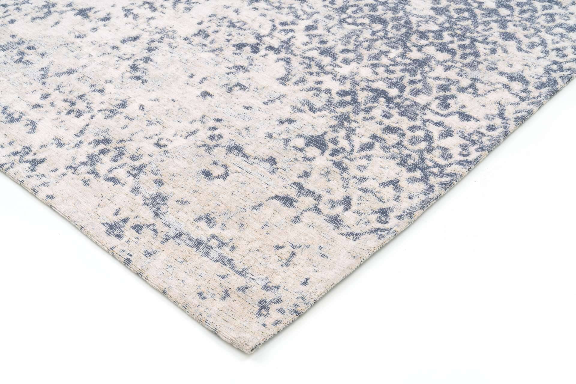 Vintage Teppich IVES 160x230 cm WARM BLUE - Waschbarer Teppich – Bild 1