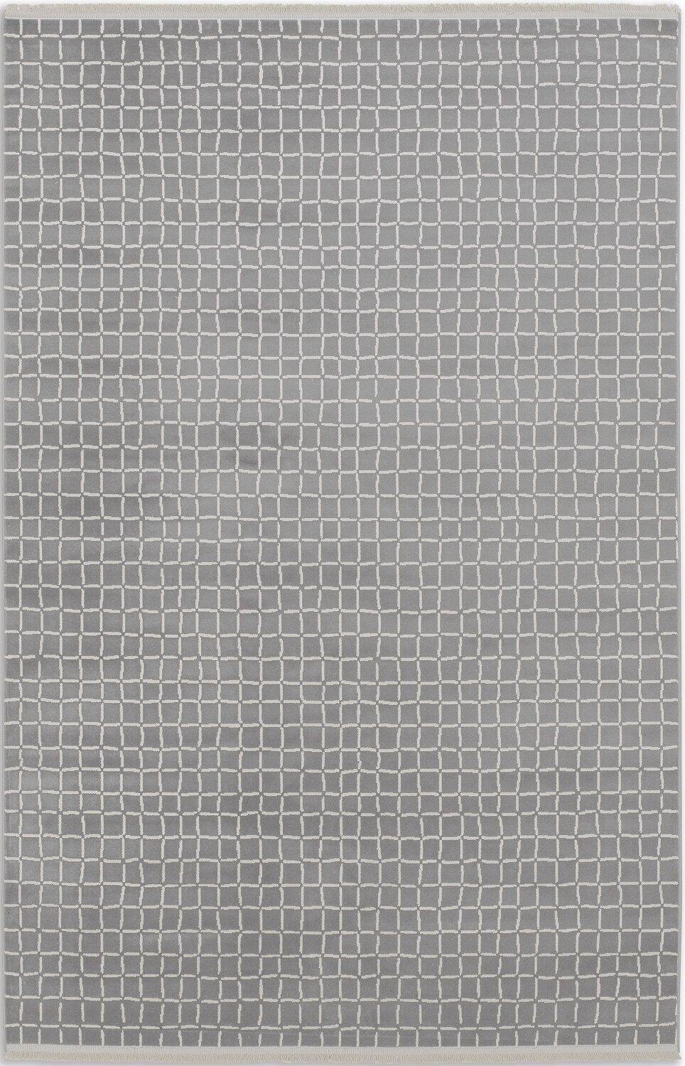 Schöner Wohnen Teppich Magic 6104-221 Flachgewebe silber – Bild 1