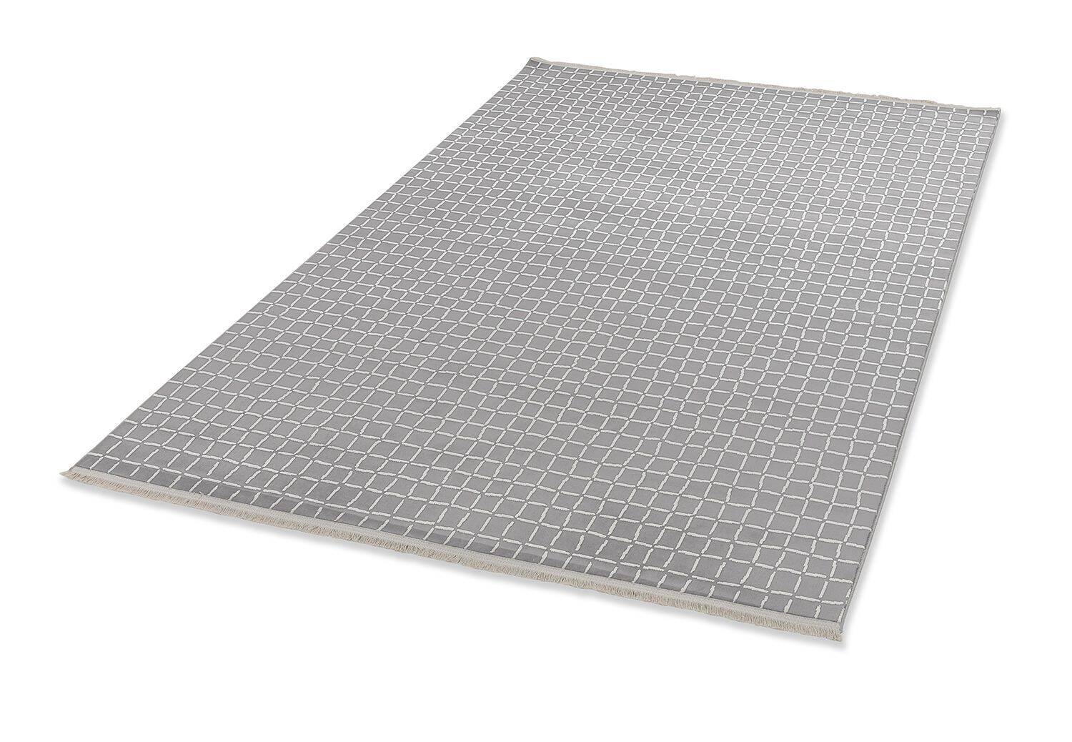 Schöner Wohnen Teppich Magic 6104-221 Flachgewebe silber – Bild 2