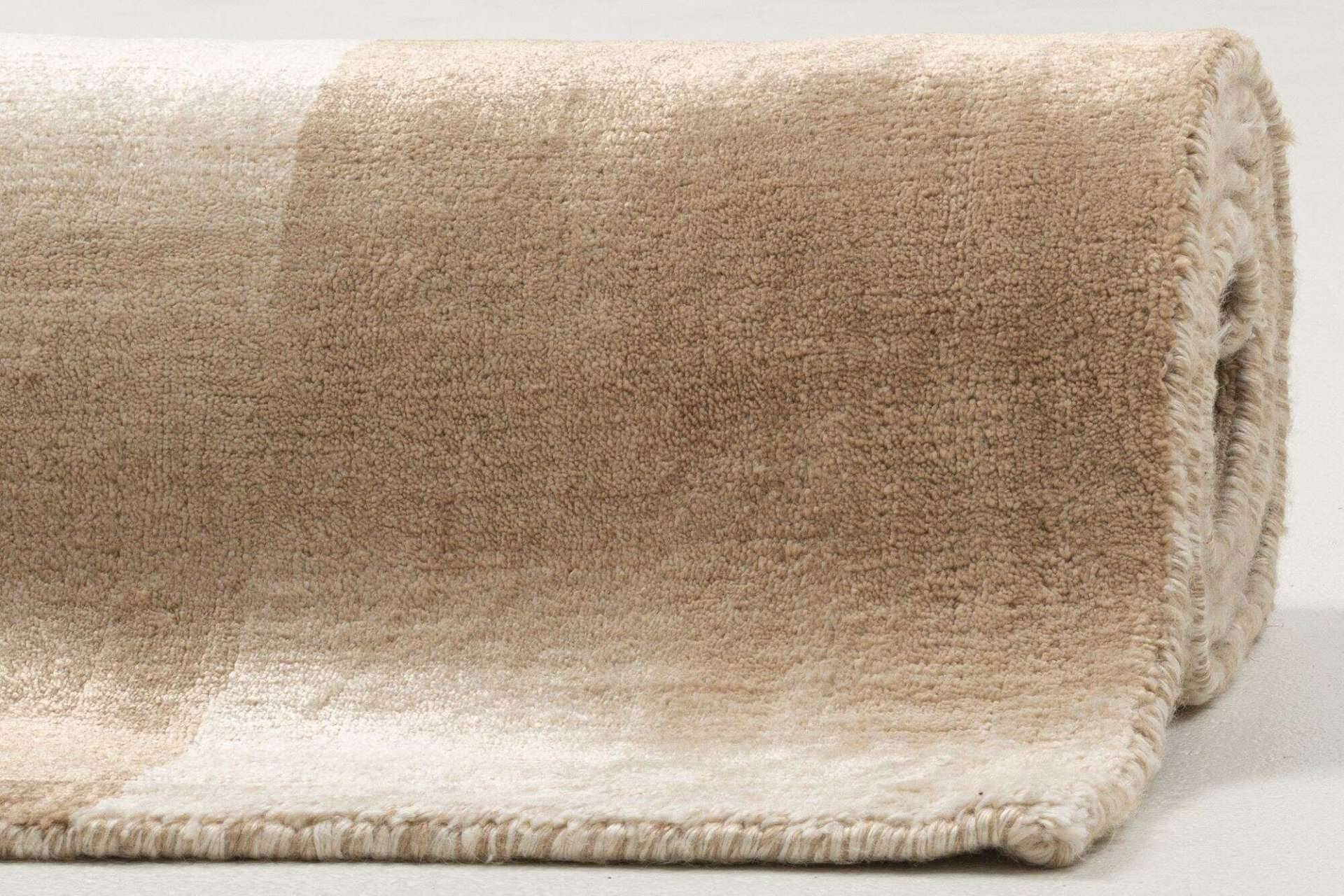 Teppich Modern 160x230cm Palmyra Handgearbeitet Viskose beige – Bild 3