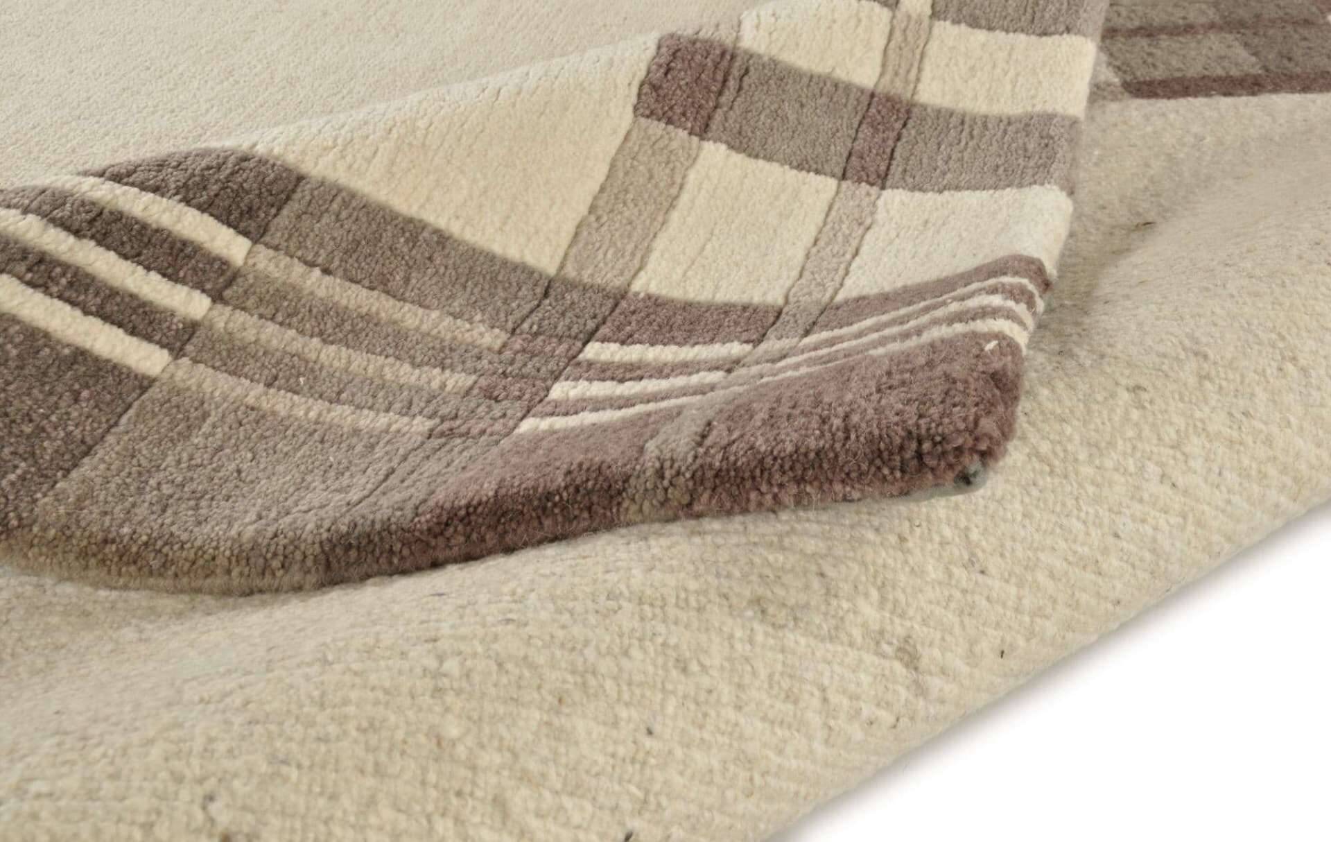 Handgeknüpfter Nepalteppich beige Talonga ca: 163x232 cm – Bild 5