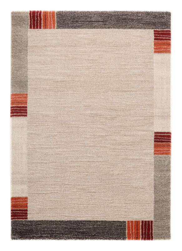 Teppich Castle Flora Teppich Modern mit Bordüre Hochflor Teppich