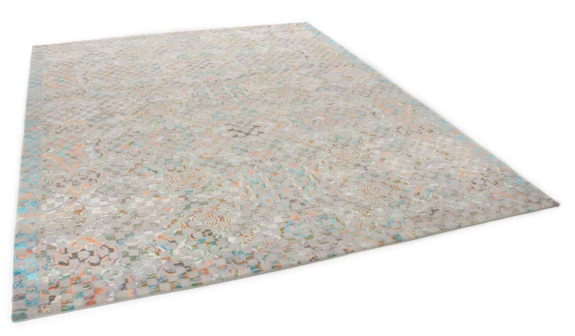 Nepal Teppich Jabu Silk 30 Wolle Seide Design Teppich 244x310cm – Bild 4