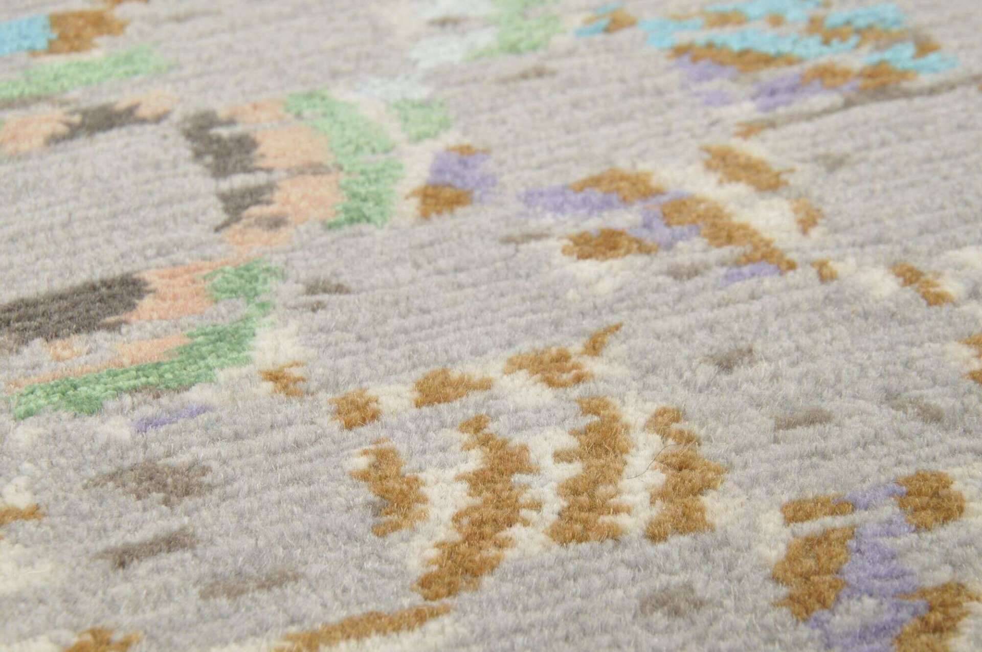 Nepal Teppich Jabu Silk 30 Wolle Seide Design Teppich 244x310cm – Bild 3