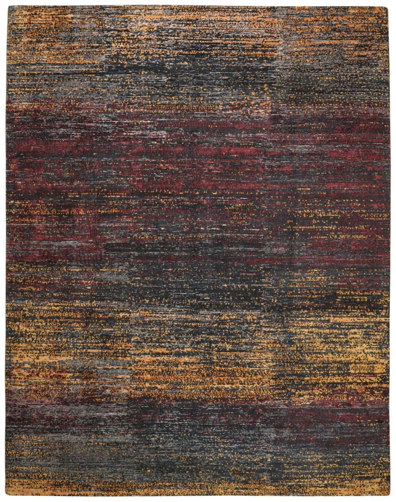 Nepal Teppich Rib Eye Silk 60 Design Seide Wolle 140x200 cm – Bild 1